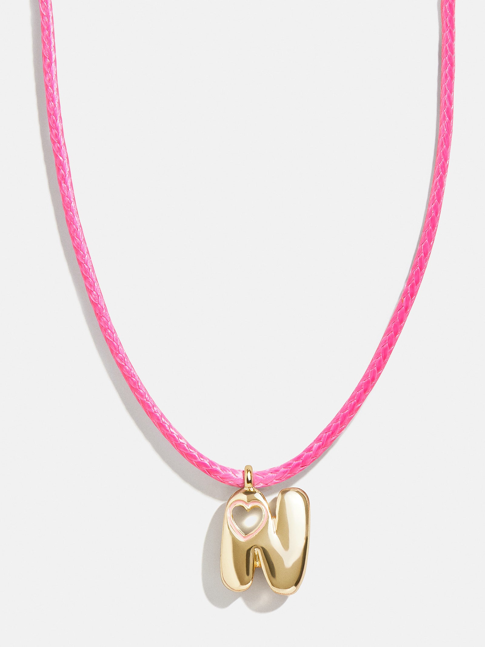 Premium Personalized Kids Initial Necklace - Light Pink