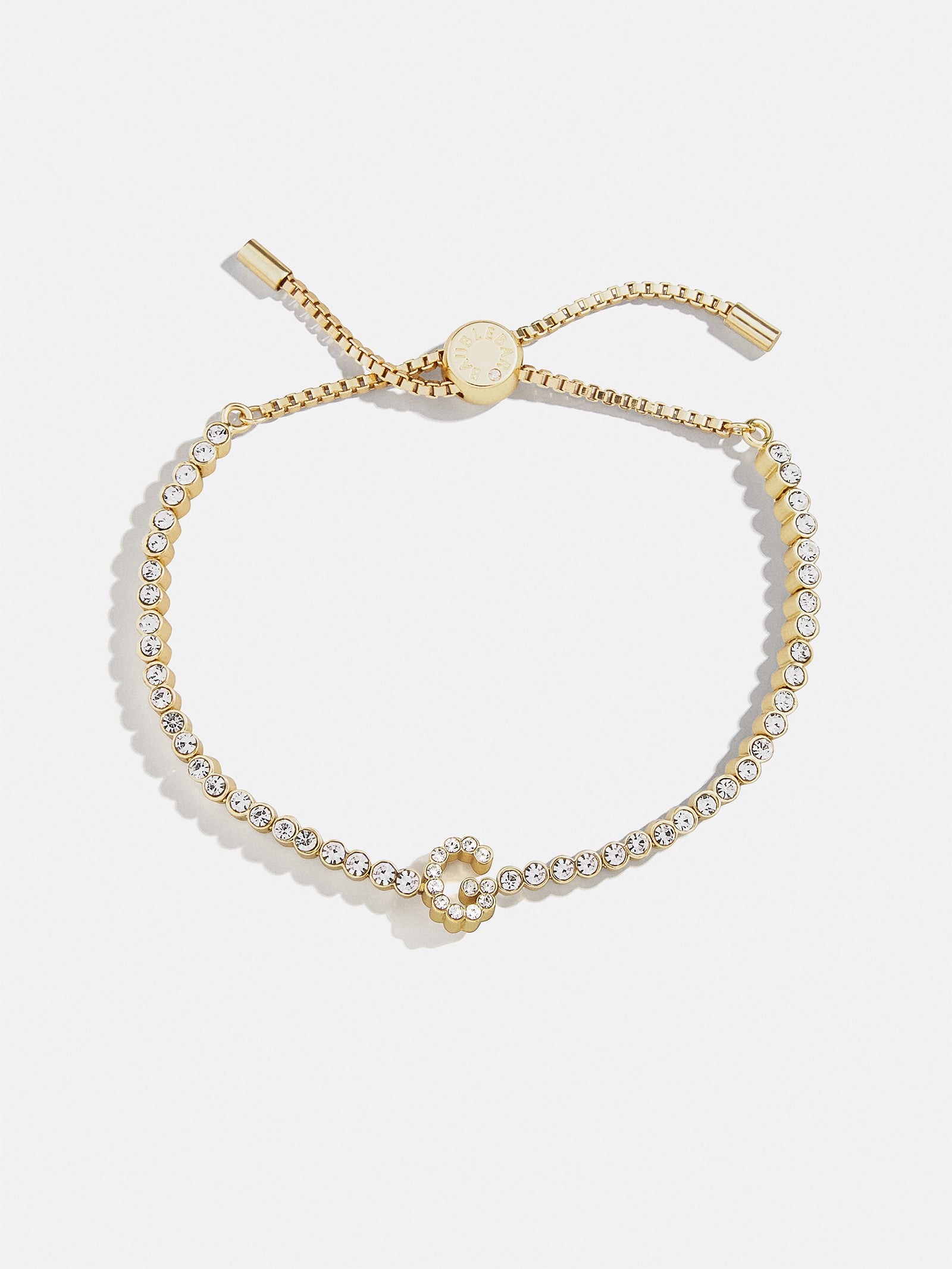 Premium Tennis Initial Bracelet - Gold & Pavé