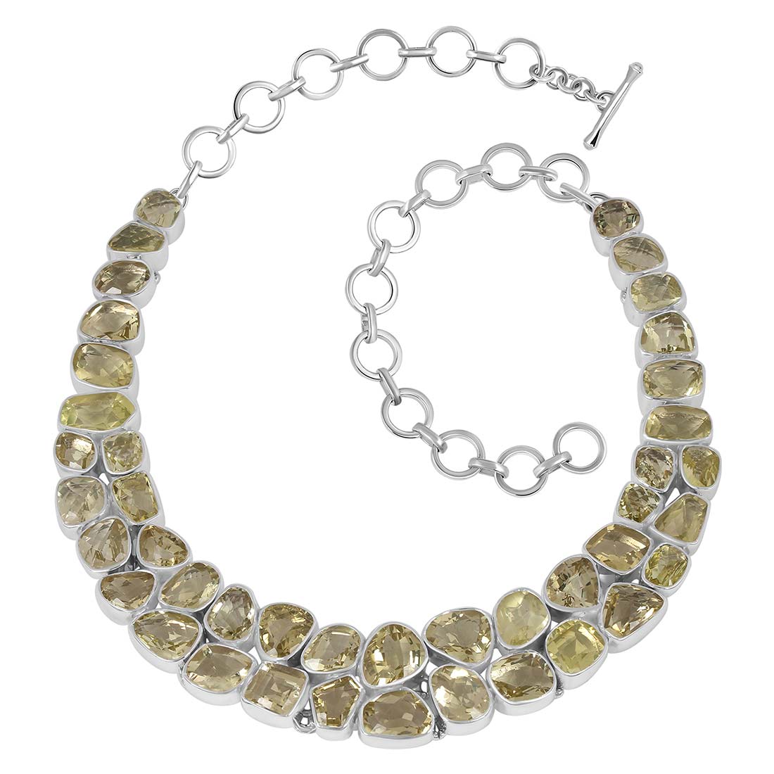 Premium Lemon Quartz Statement Necklace - LEM-N-1