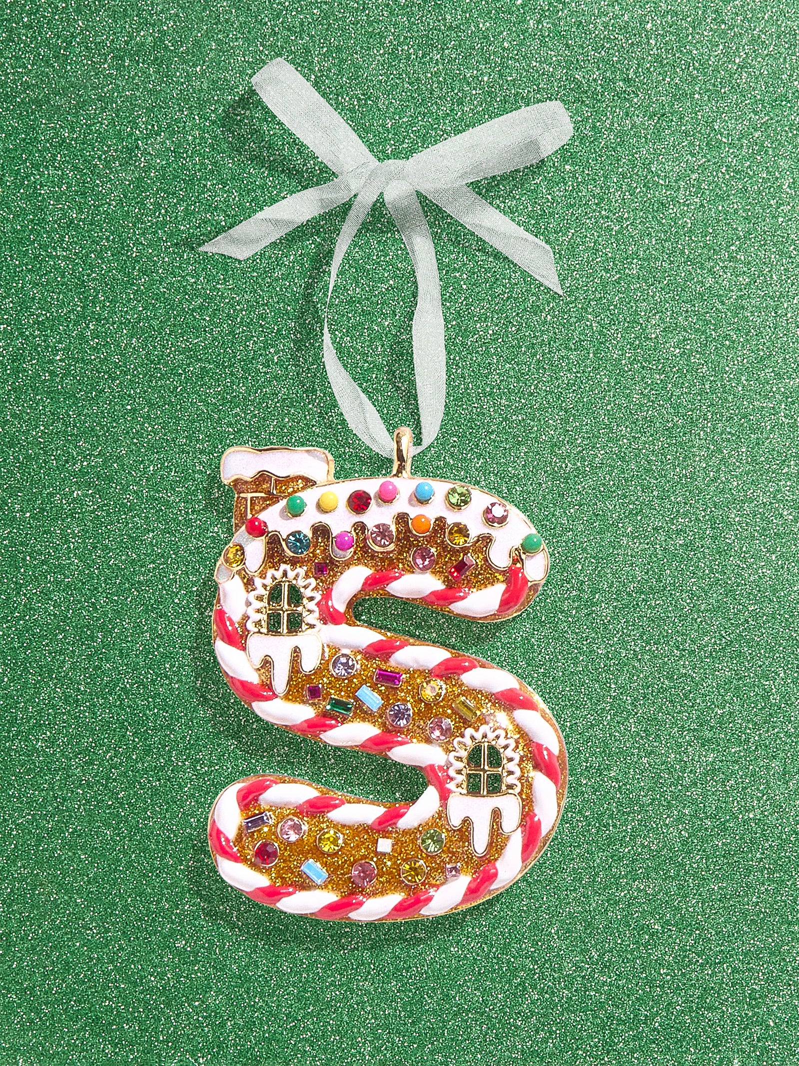 Premium Gingerbread Initial Ornament - Personalize Your Holiday Magic