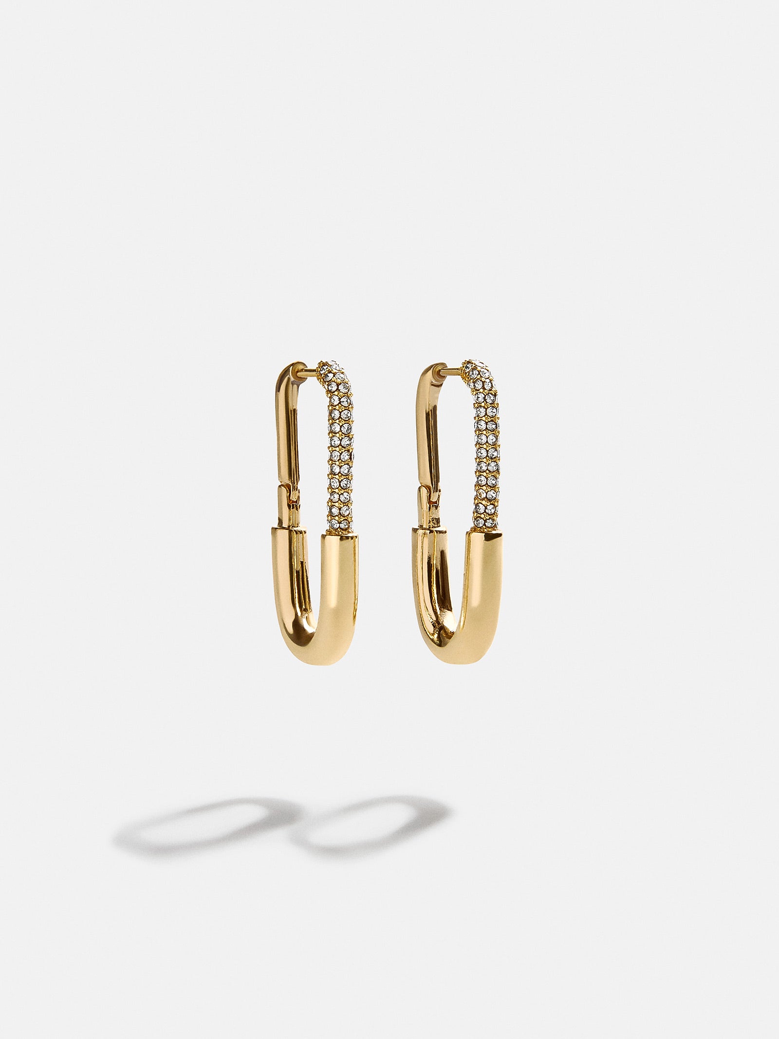 Premium Liza Hoop Earrings - Gold/Pavé, Ultimate Statement Piece