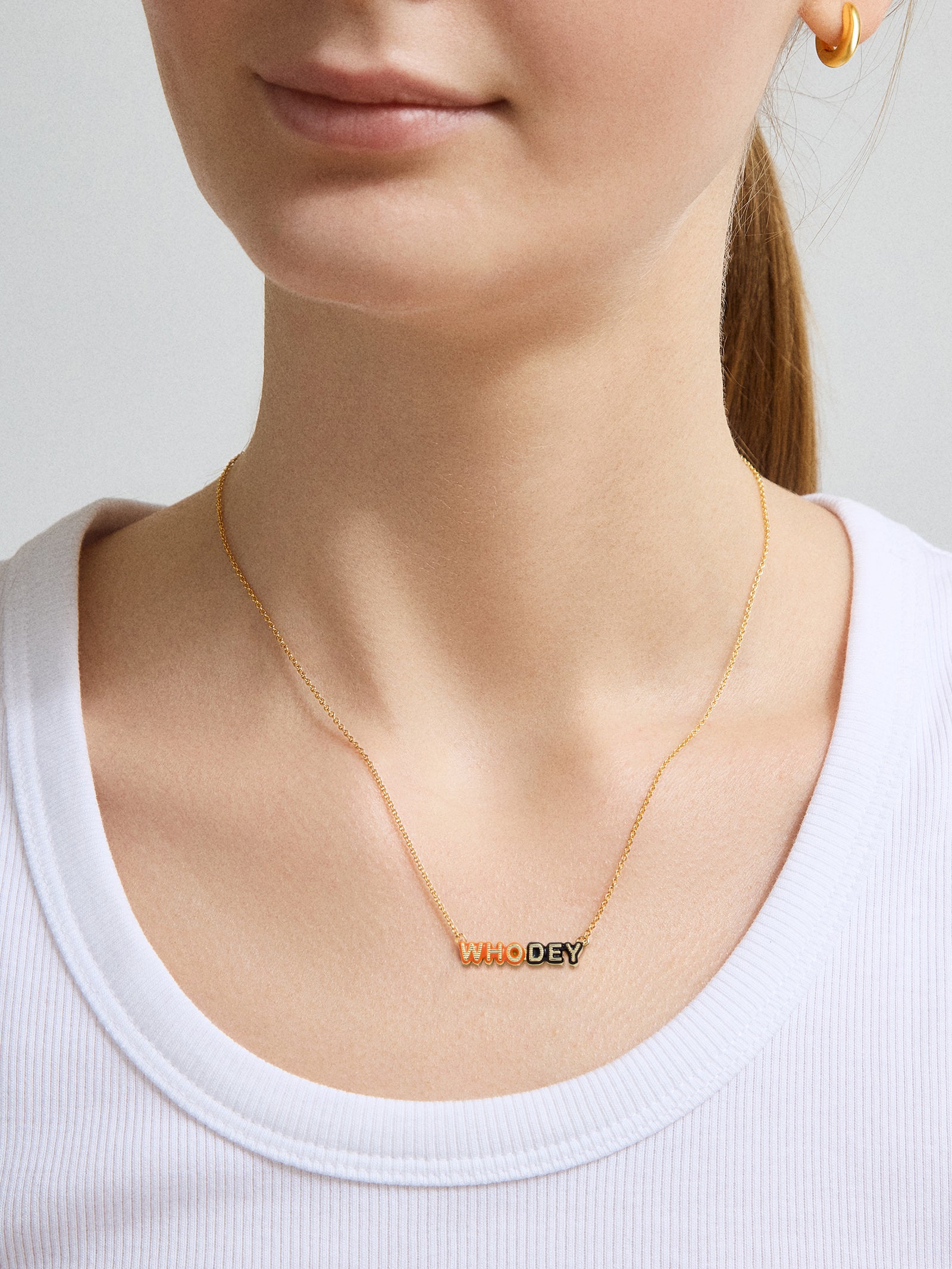 Ultimate Cincinnati Bengals Slogan Necklace - Premium Game Day Accessory by WEAR x Erin Andrews