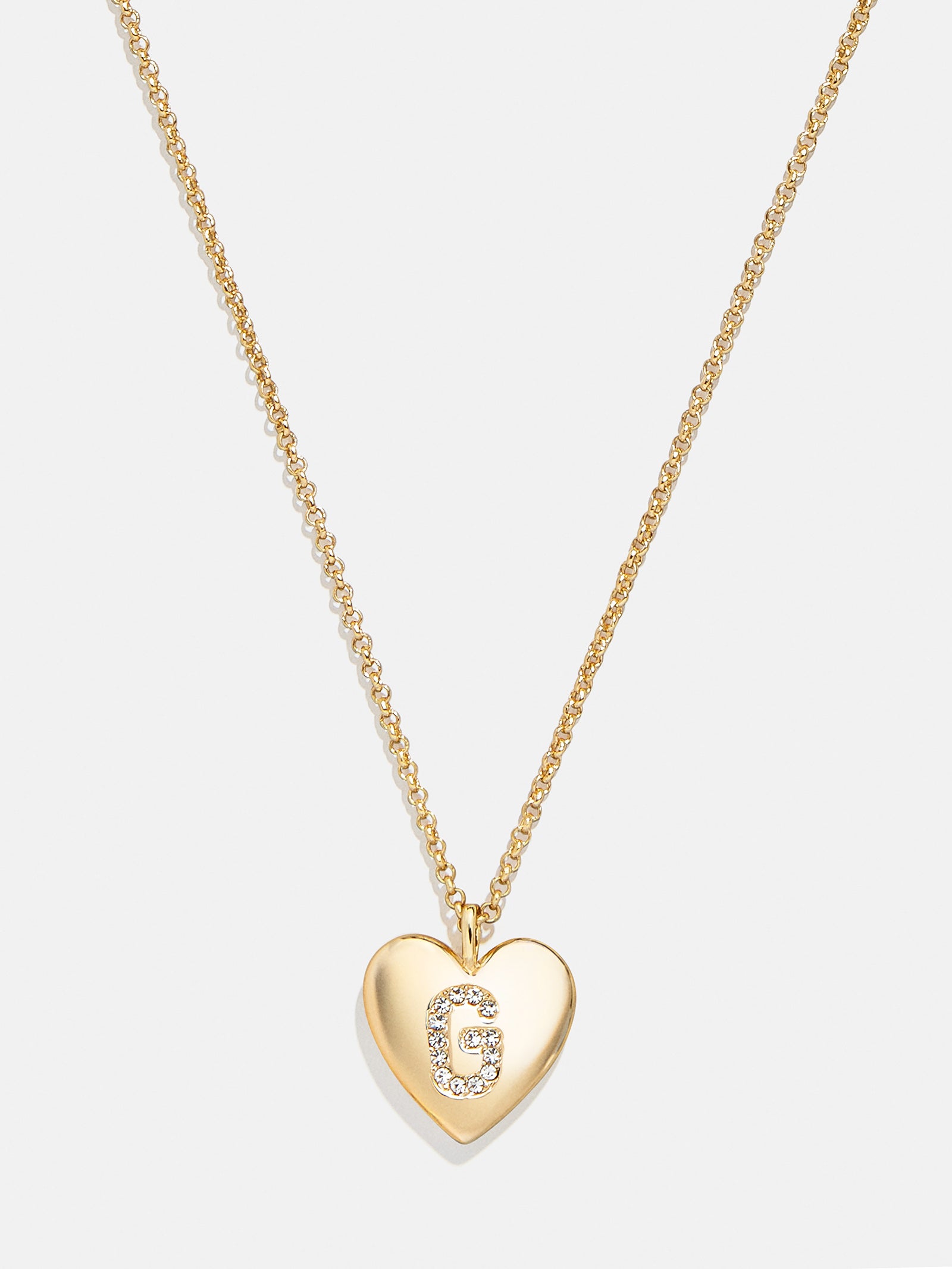 Premium Little Love Kids' Custom Initial Heart Necklace - Gold Plated