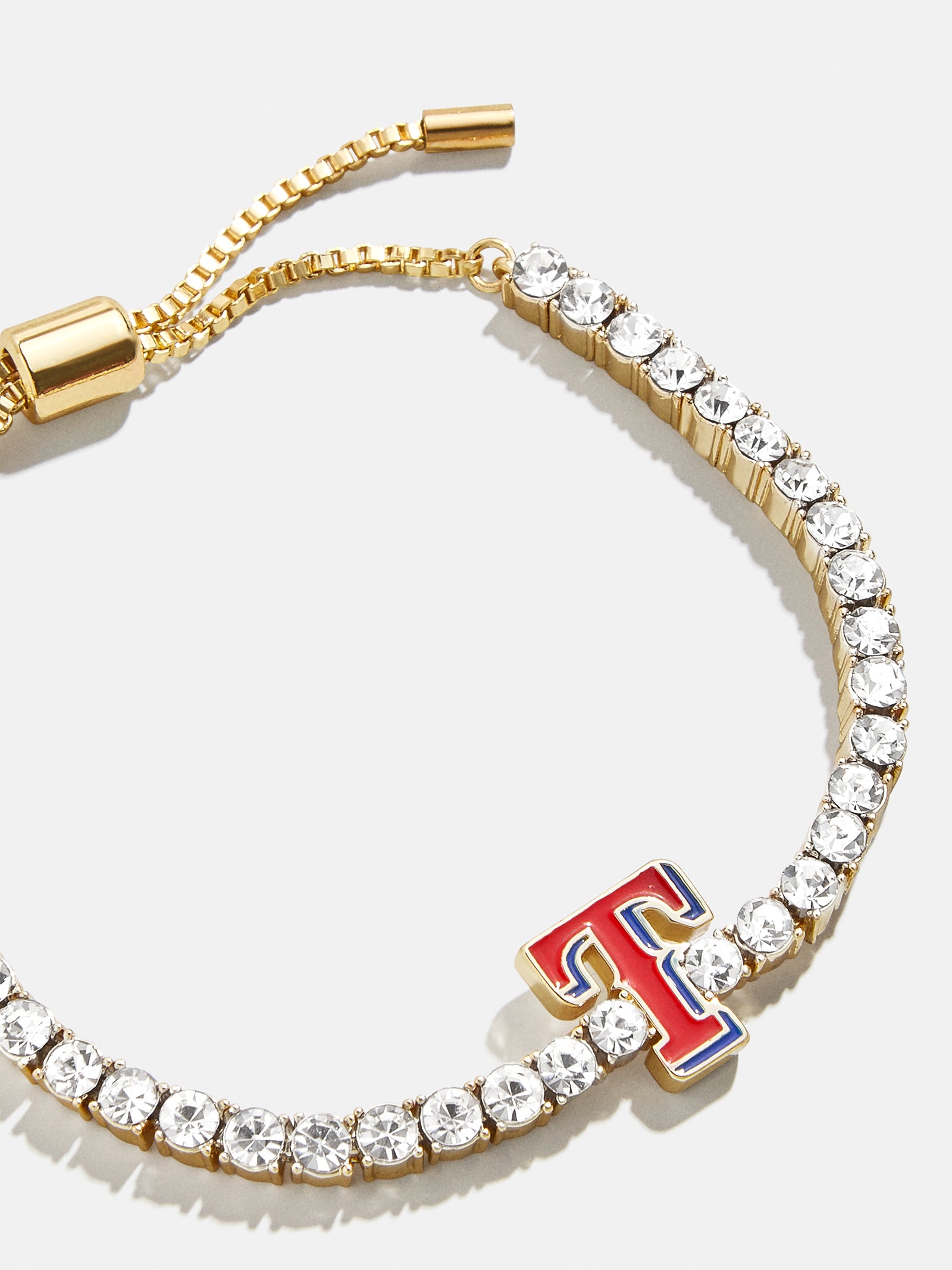 Premium MLB Gold Tennis Bracelet - Texas Rangers Edition