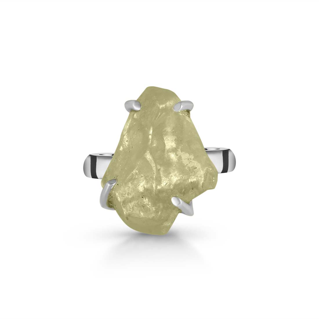 Premium Libyan Desert Glass Statement Ring - LDG-R-14