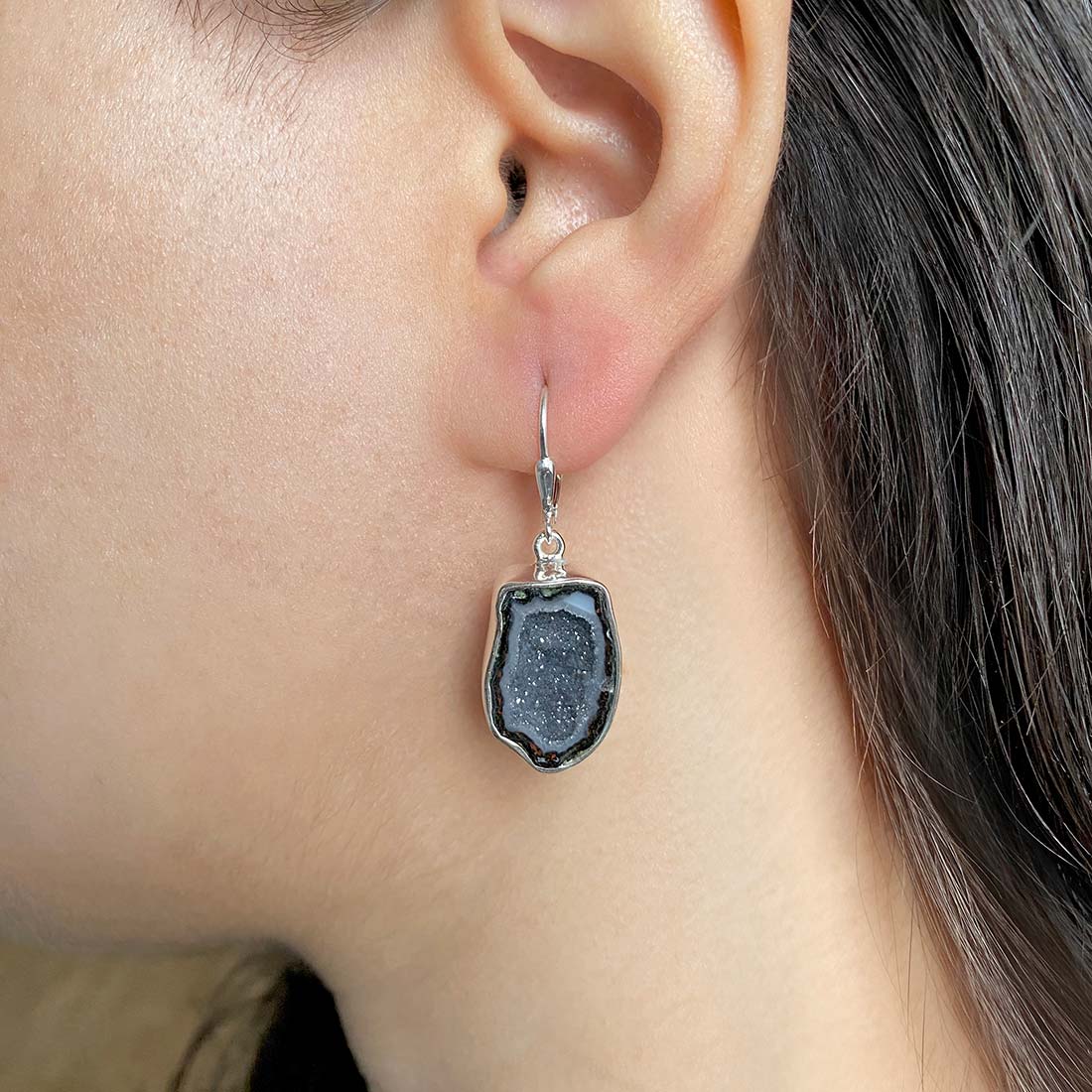 Premium Coconut Geode Earrings - Ultimate Statement Piece