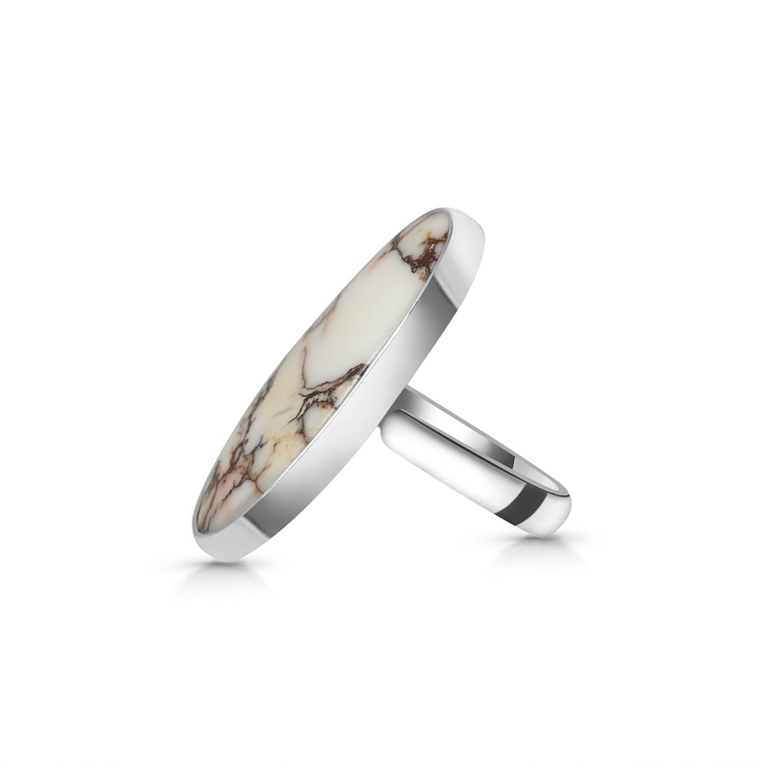 Premium Wild Horse Jasper Adjustable Ring - Ultimate Style & Comfort