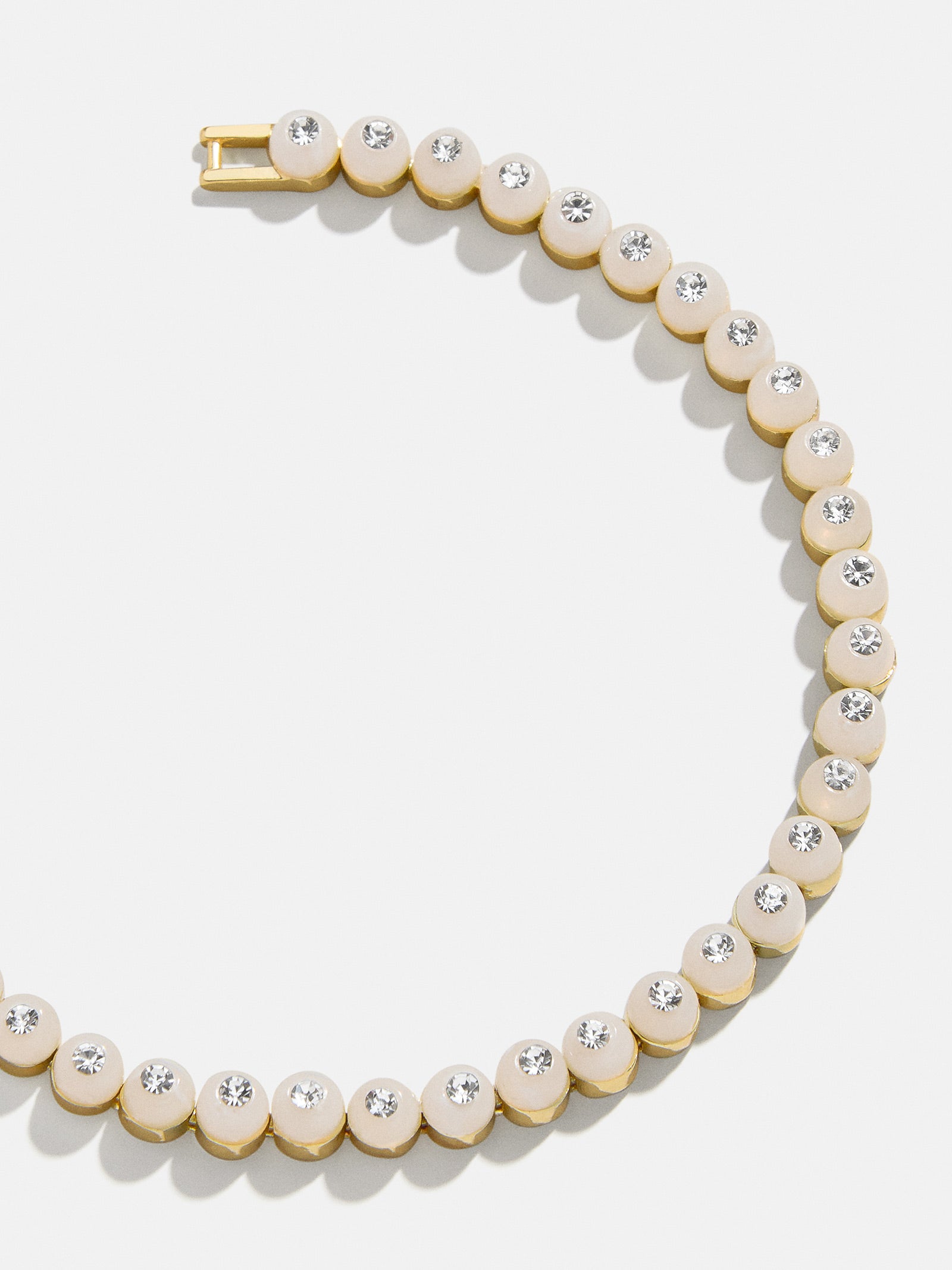 Premium Brielle Tennis Bracelet - Ivory Elegance