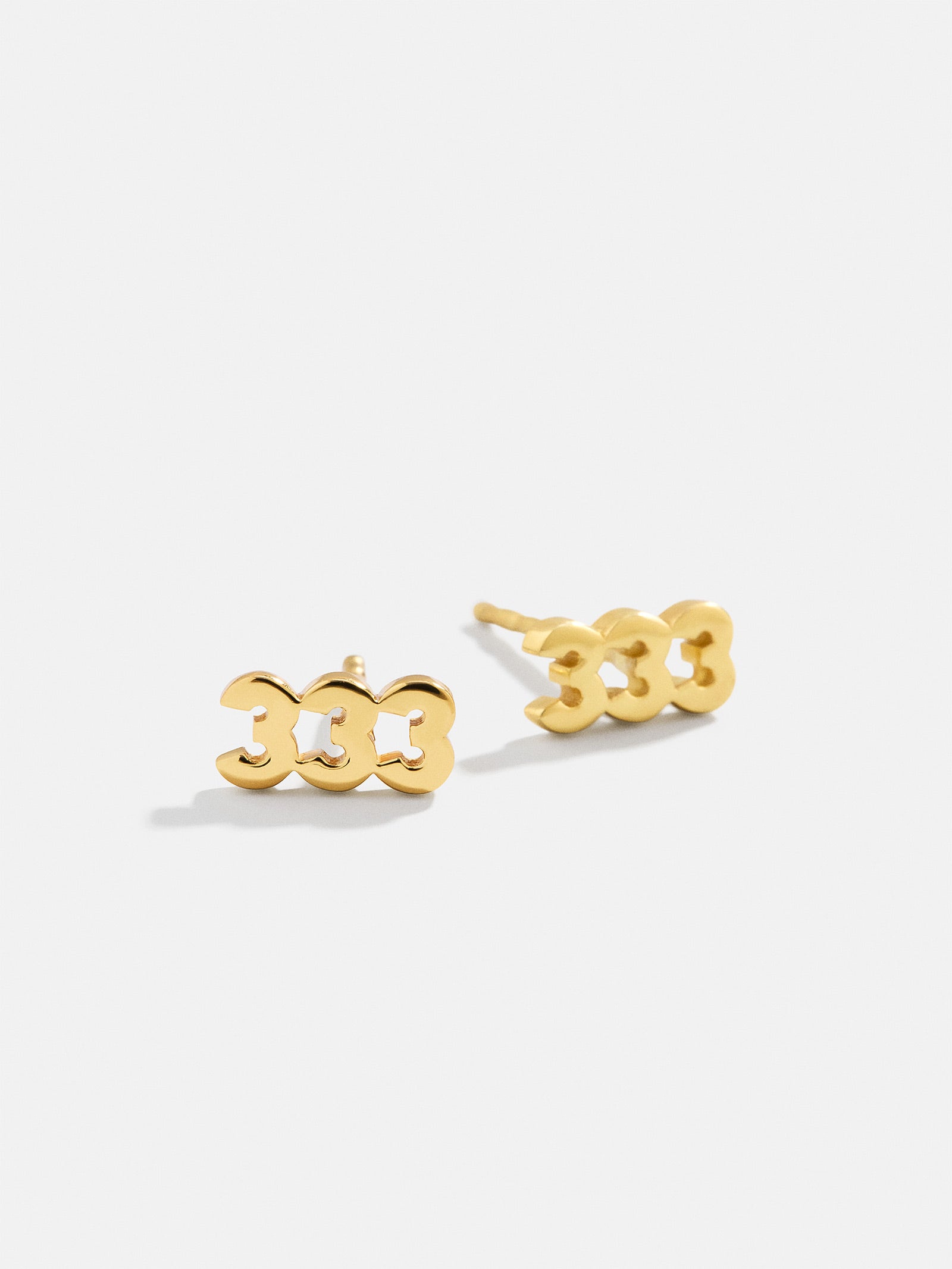 Premium 18K Gold Angel Number Stud Earrings - Ultimate Style