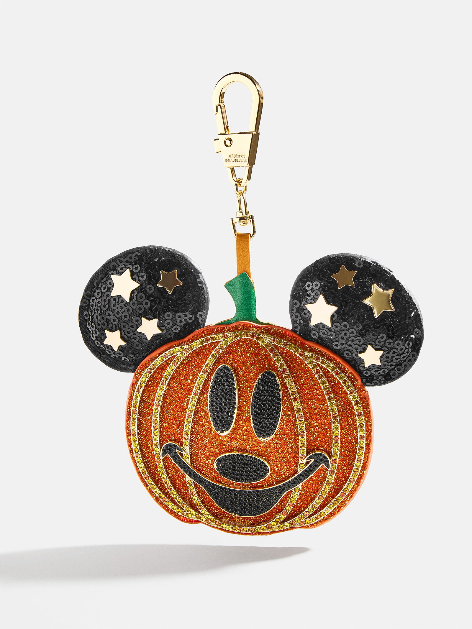 Premium Mickey Mouse Halloween Pumpkin Puff Bag Charm - Disney Magic Accessory