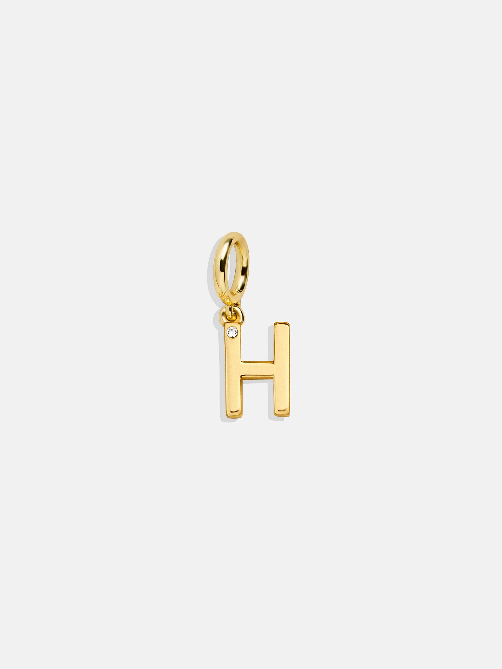 Premium Initial Cluster Charm Necklace - H