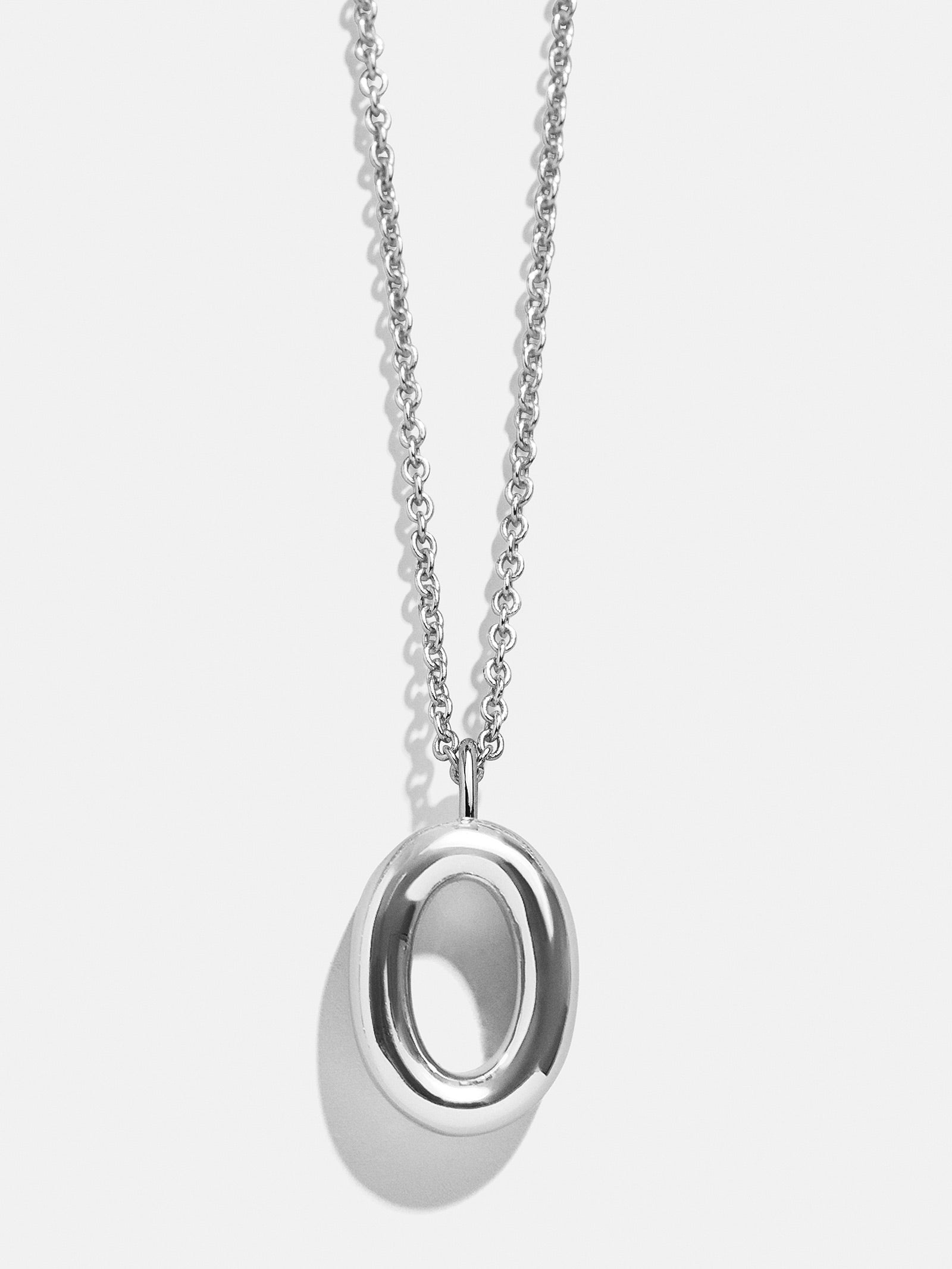 Premium Custom Silver Initial Necklace - Minimalist & Adjustable