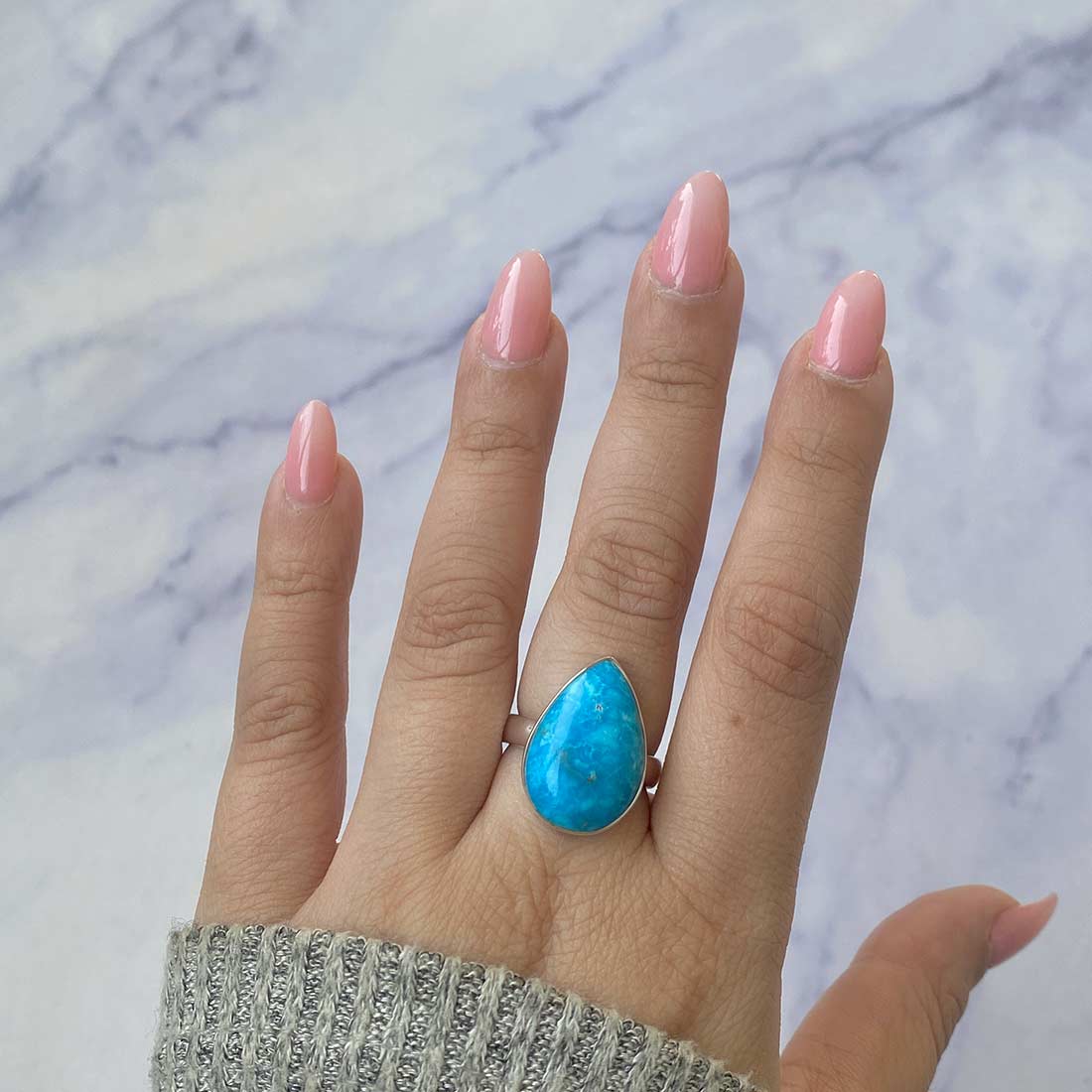 Premium Turquoise Adjustable Ring - Ultimate Statement Piece