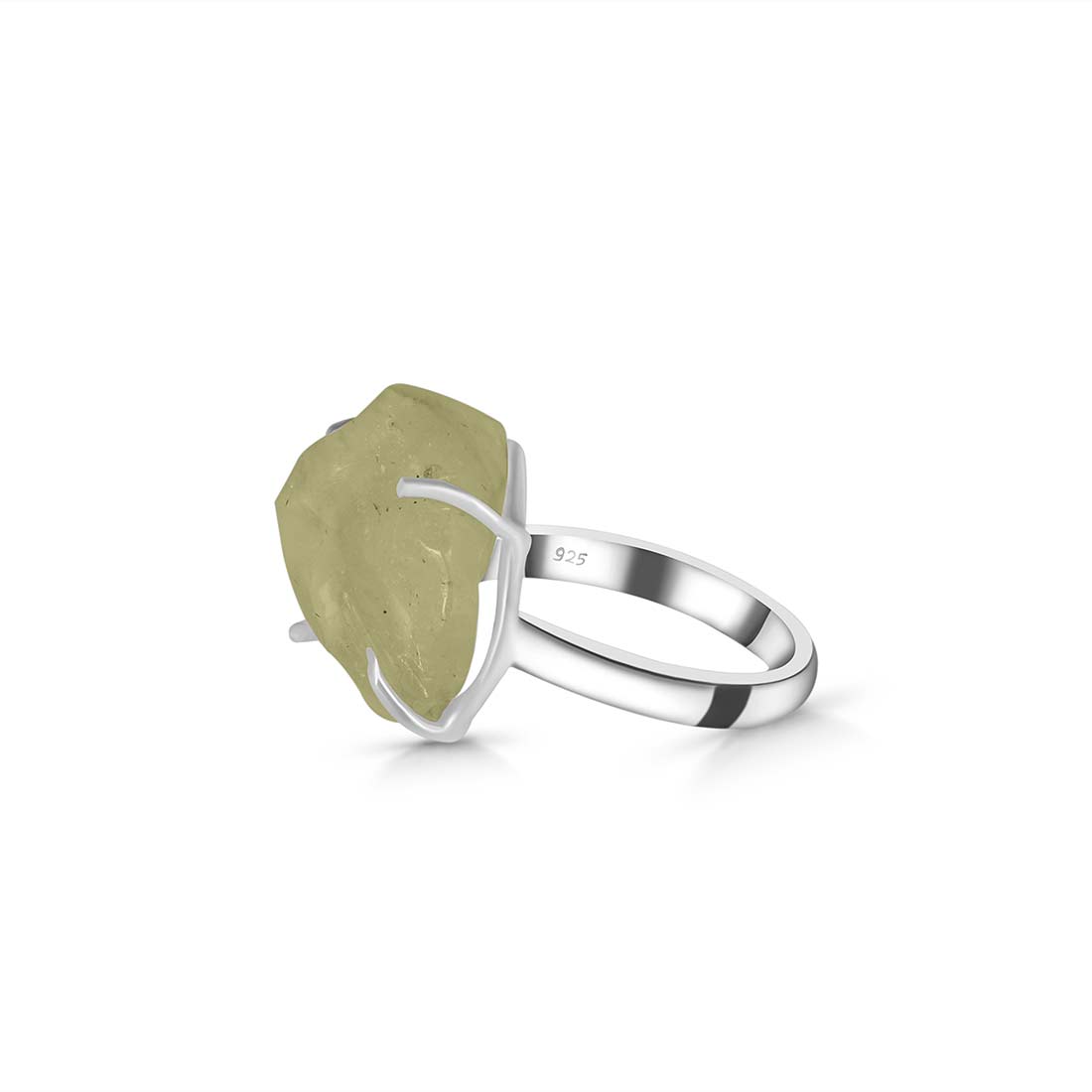 Premium Libyan Desert Glass Statement Ring - LDG-R-37