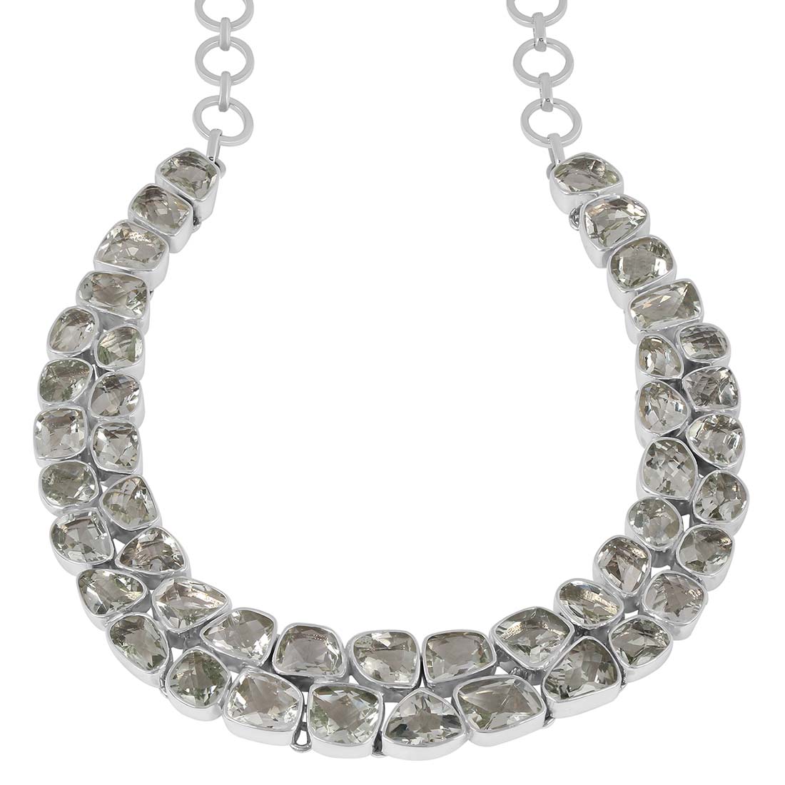 Premium Green Amethyst Statement Necklace - GRA-N-2