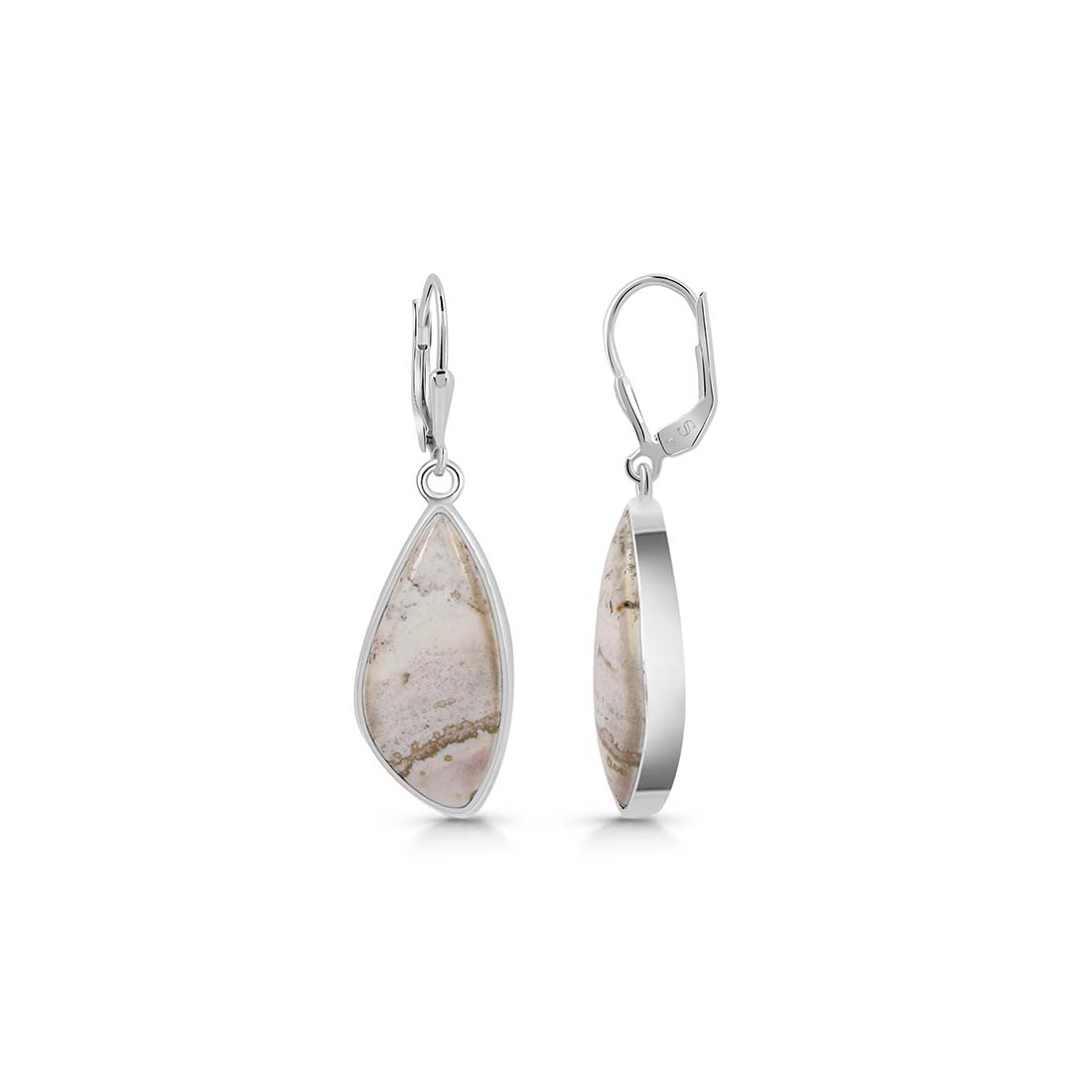 Premium Ocean Jasper Statement Earrings - Sagacia Elegance (OCJ-E-10)