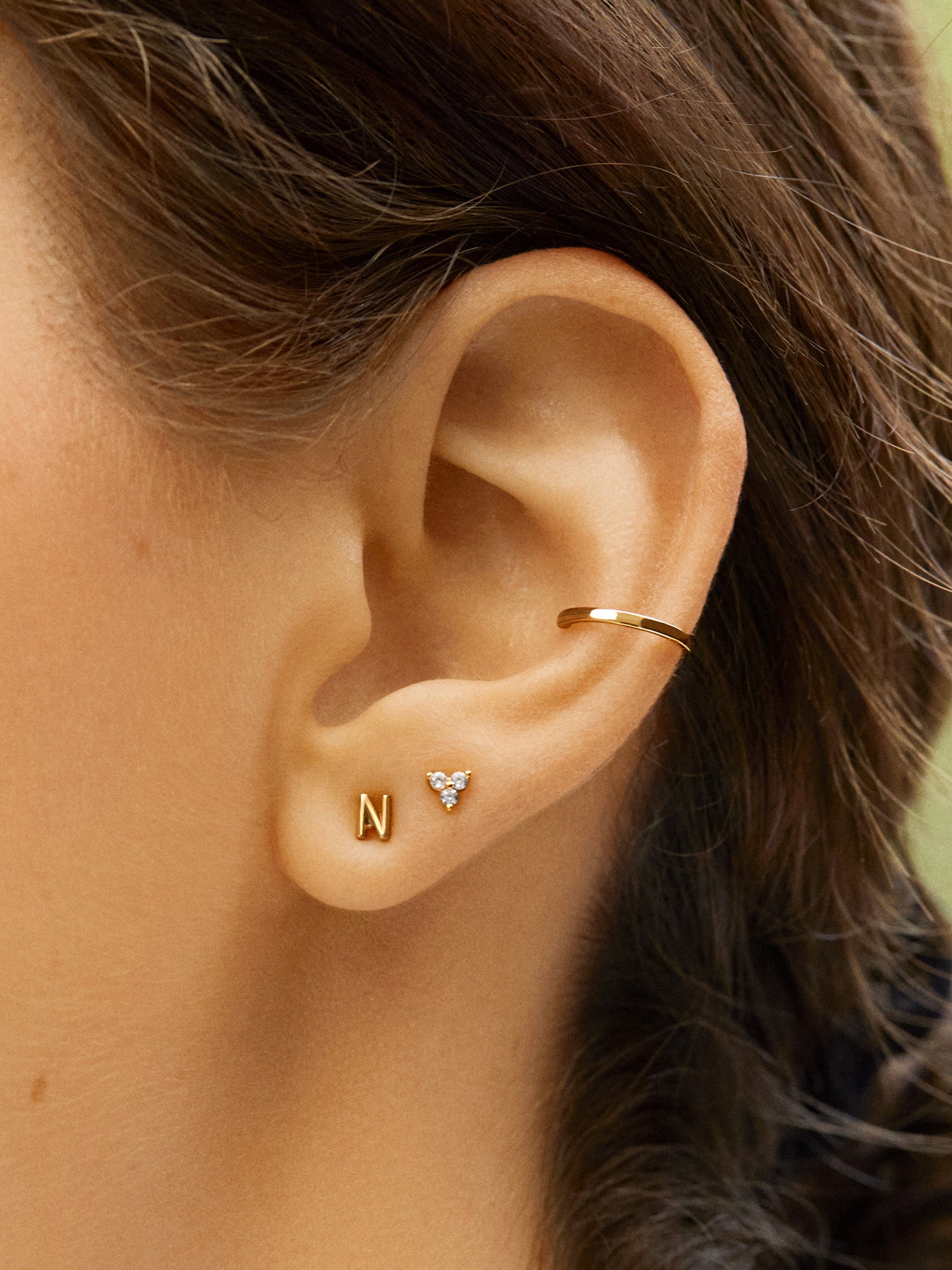 Ultimate 18K Gold Initial Earrings - Personalized Luxury