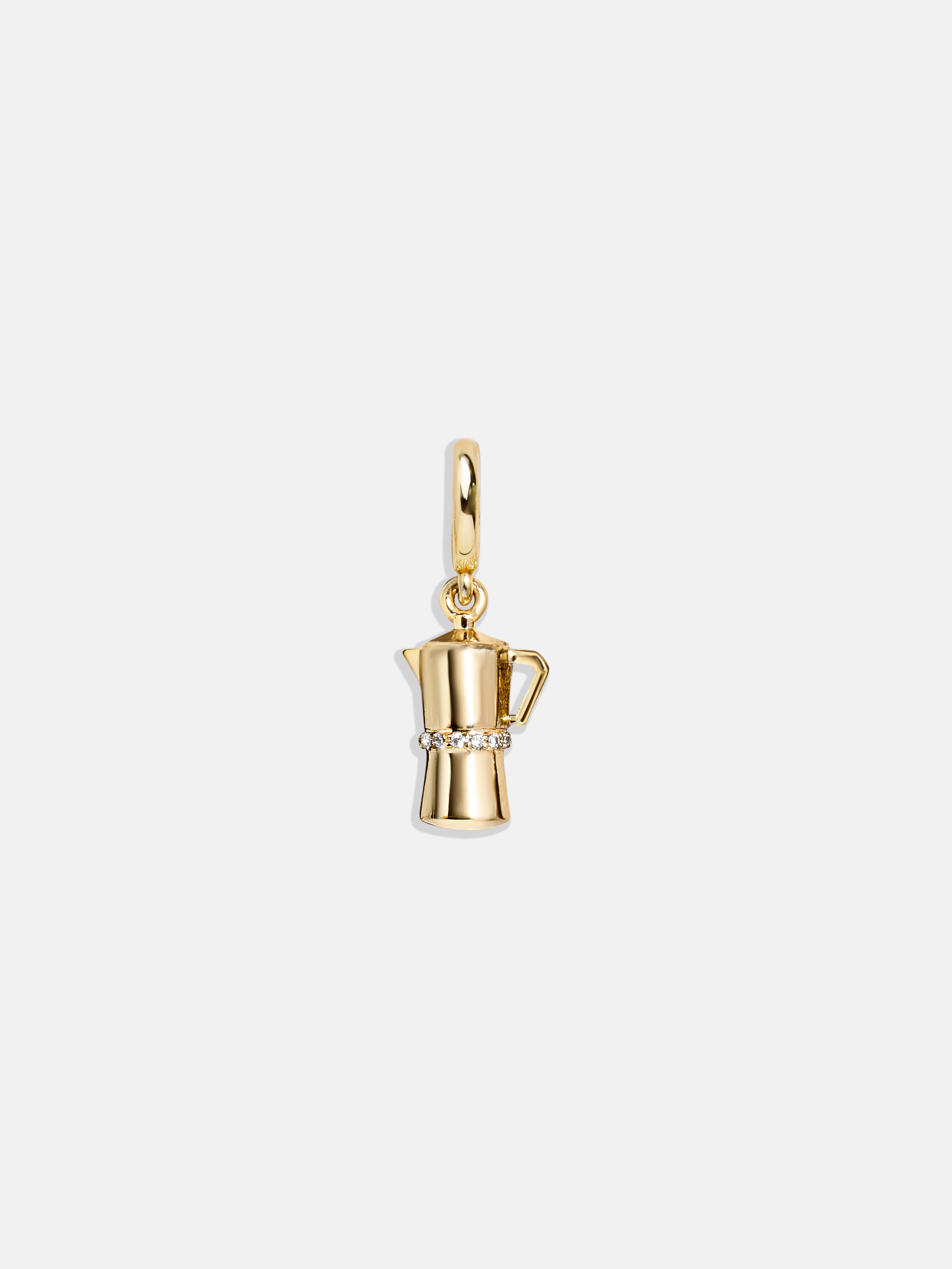 Premium Snacks N' Sips Cluster Charm Necklace - Moka Pot Design