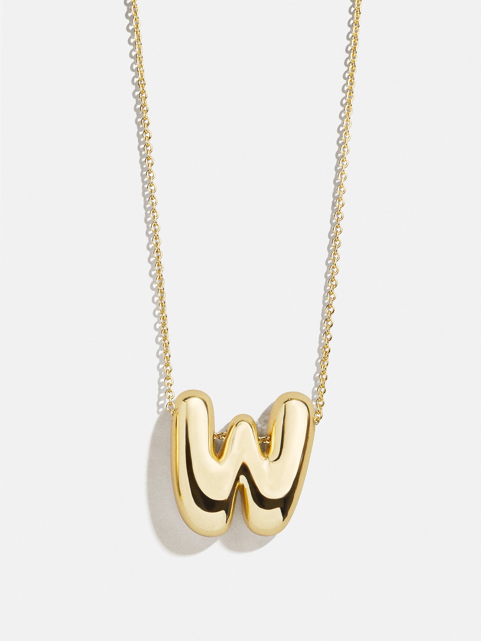 Premium Kids' Bubble Initial Necklace - Personalized Gold Charm