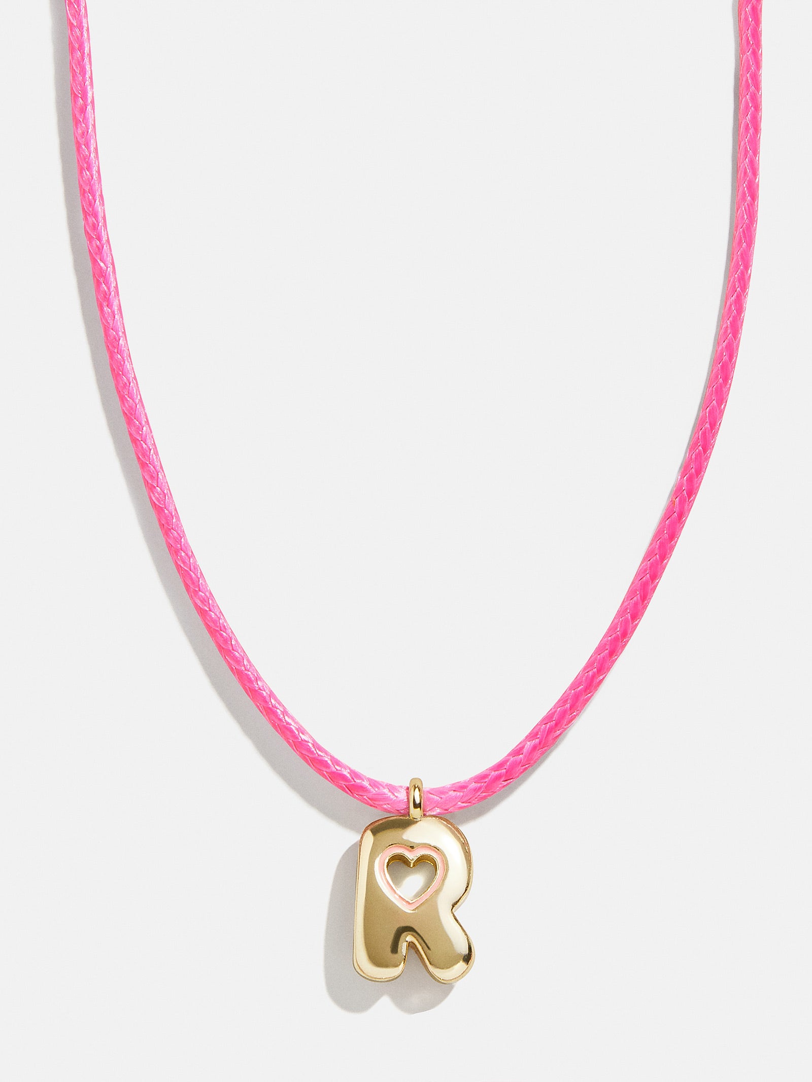 Premium Personalized Kids Initial Necklace - Light Pink