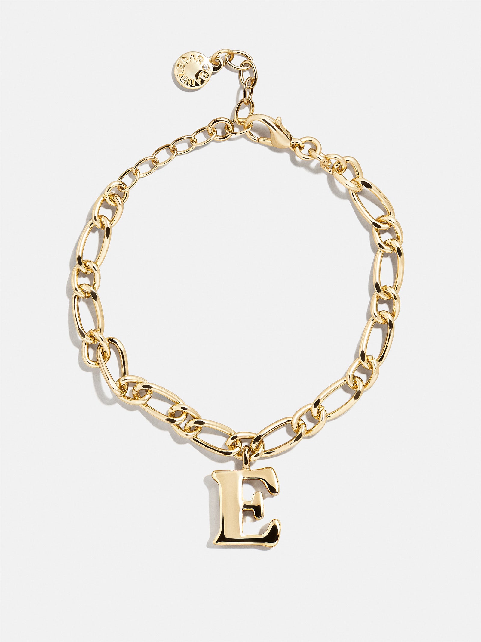 Premium Chunky Initial Charm Bracelet - Gold