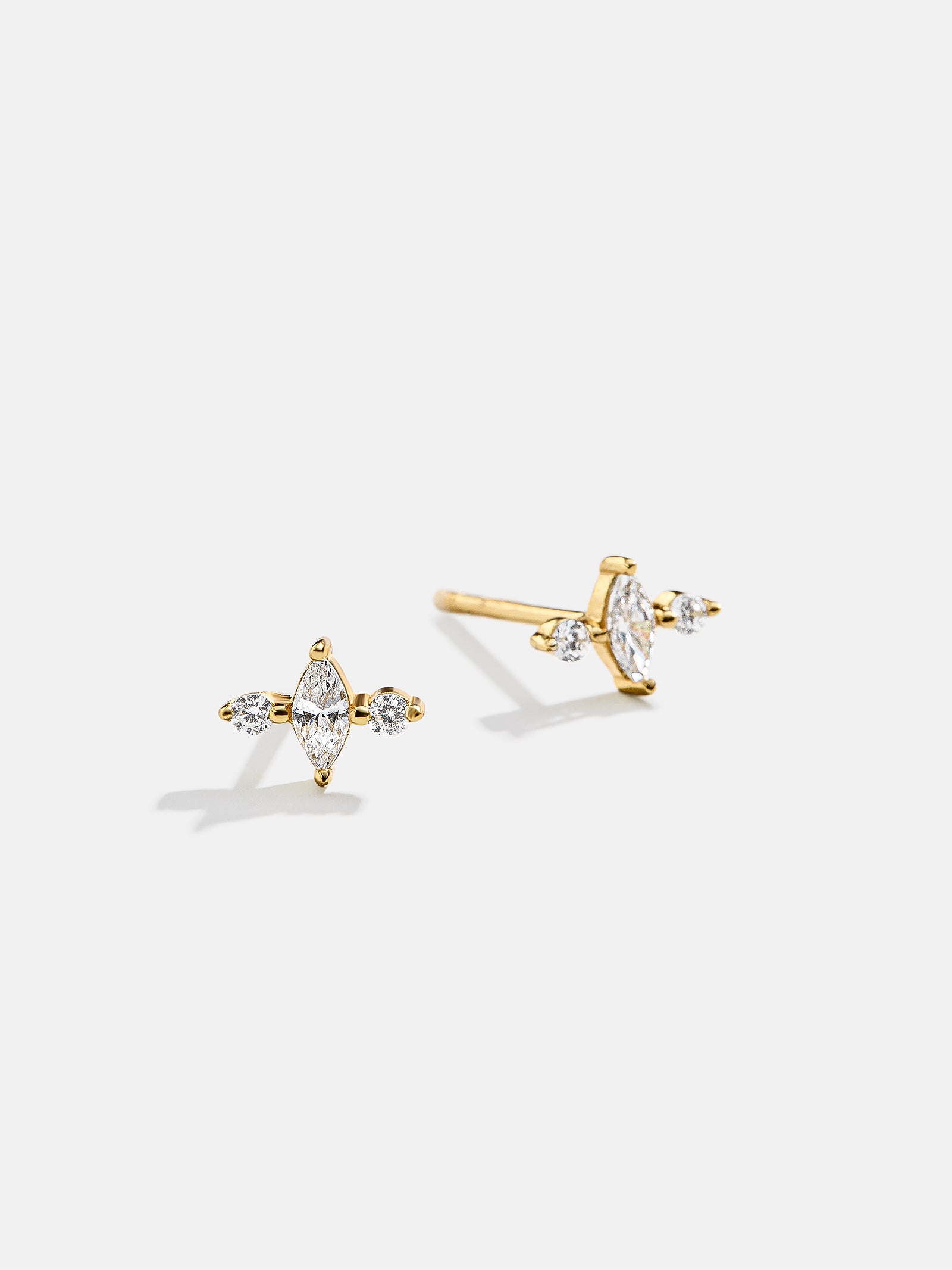 Premium Serene 18K Gold Kids' Earrings with Pavé Crystals