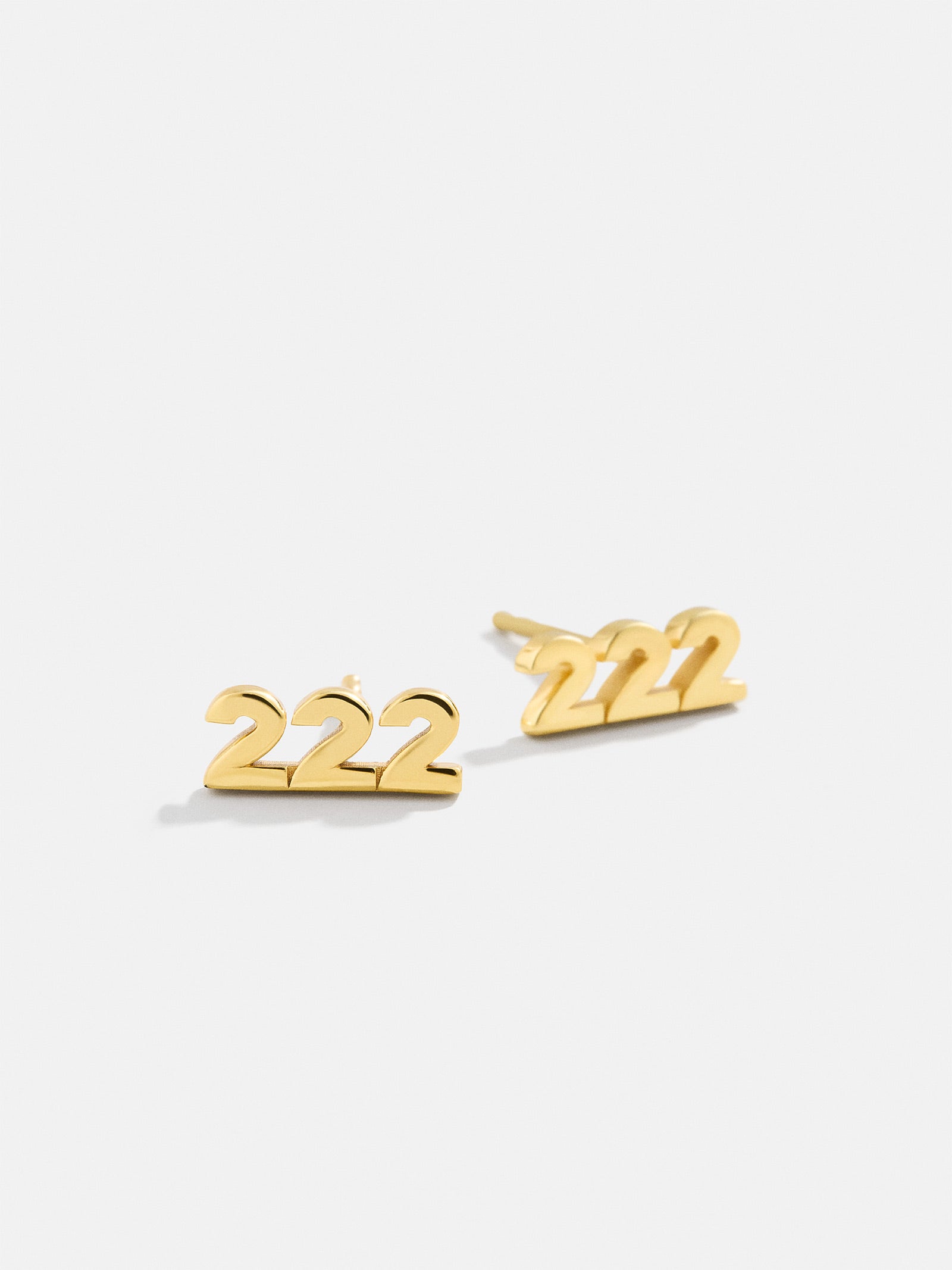 Premium 18K Gold Angel Number Stud Earrings - Ultimate Style