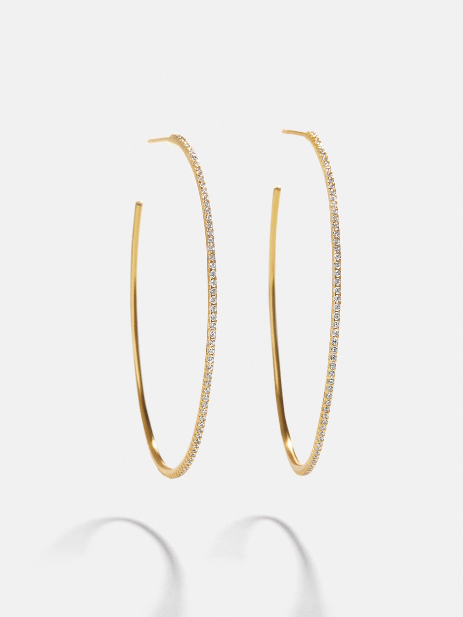 Premium Niata 18K Gold Hoop Earrings - Ultimate Sparkle Collection