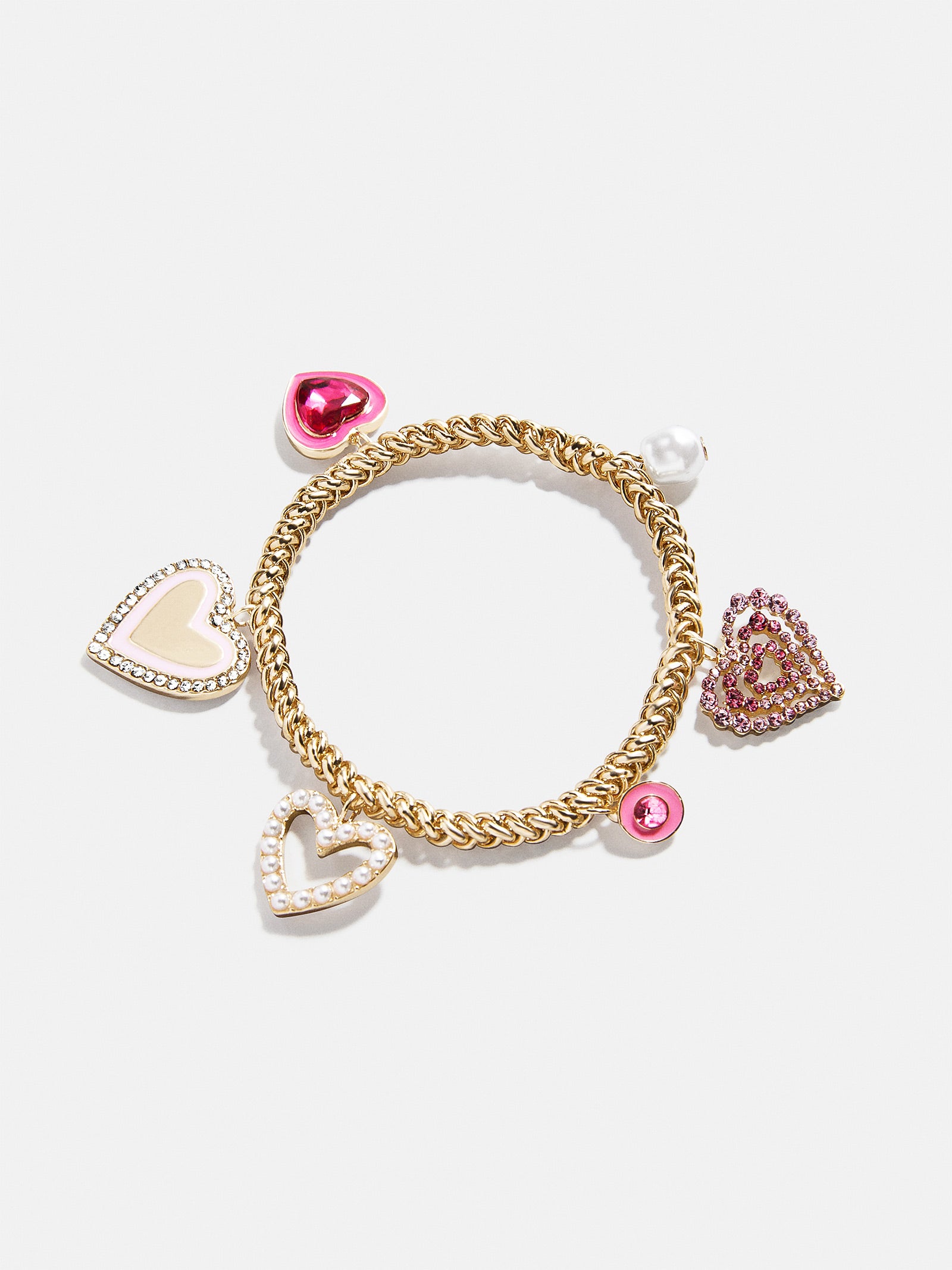 Premium Heart To Resist Kids' Charm Bracelet - Sparkling Heart Design