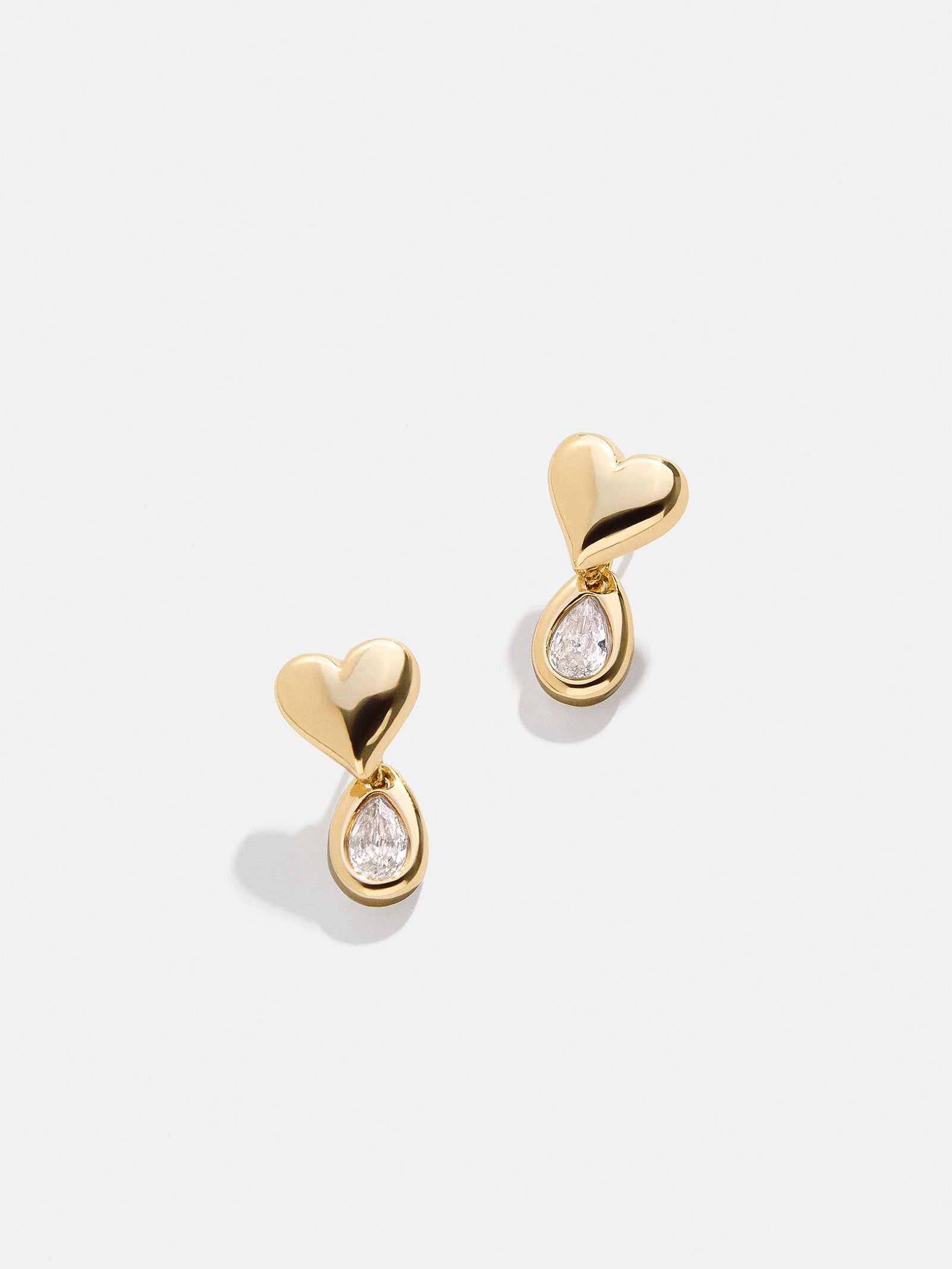 Premium Athena Gold Heart Earrings