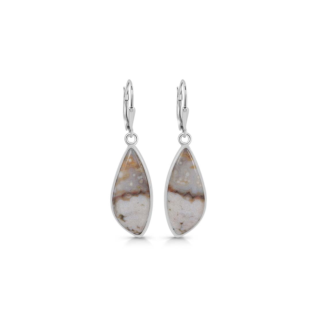 Premium Ocean Jasper Earrings - Elegant Statement Jewelry