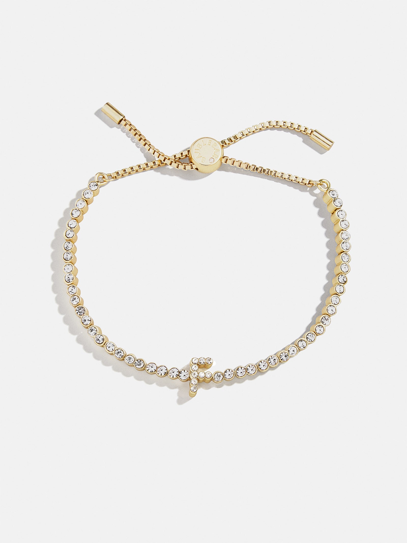 Premium Tennis Initial Bracelet - Gold & Pavé