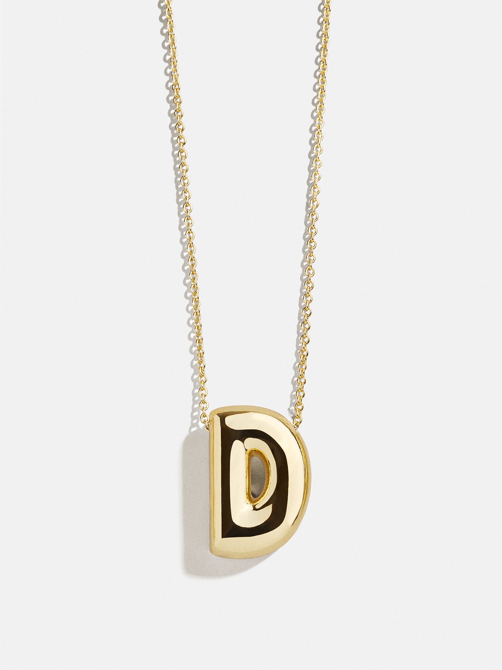 Premium Kids' Bubble Initial Necklace - Personalized Gold Charm