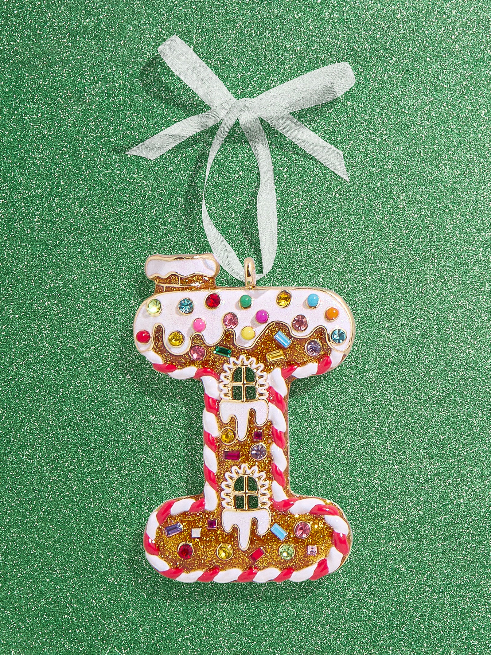 Premium Gingerbread Initial Ornament - Personalize Your Holiday Magic