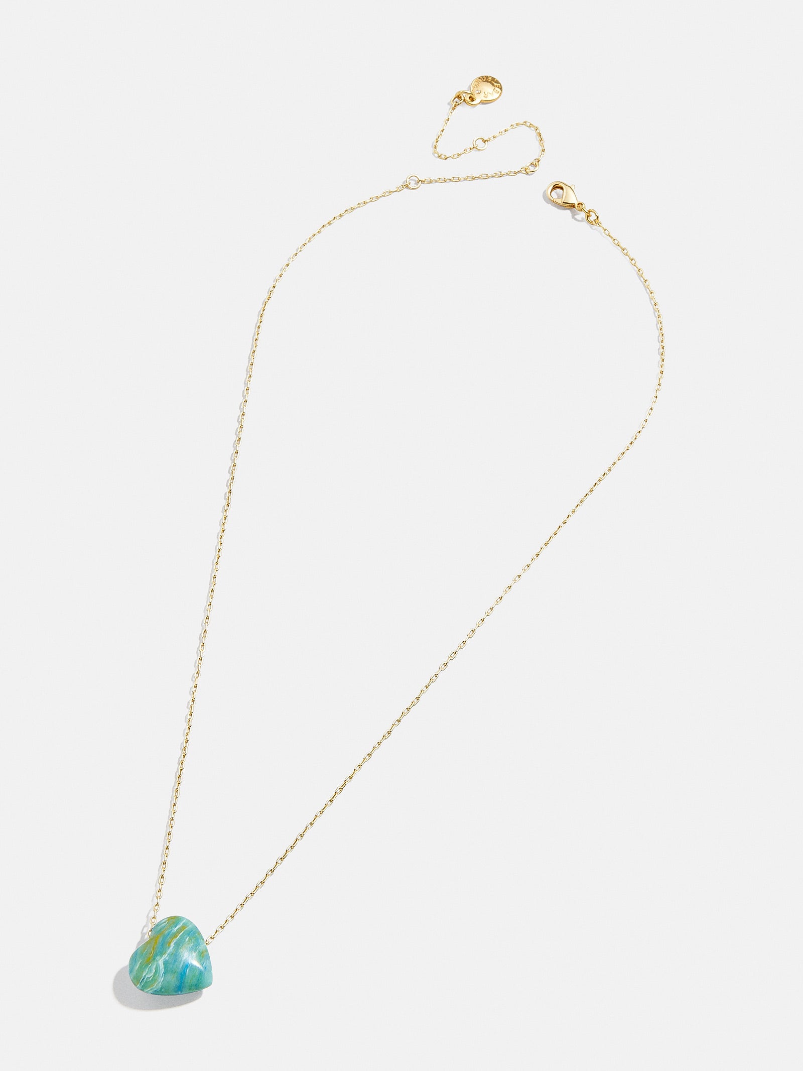 Premium Juno Turquoise Necklace - Heart Pendant with Natural Stone