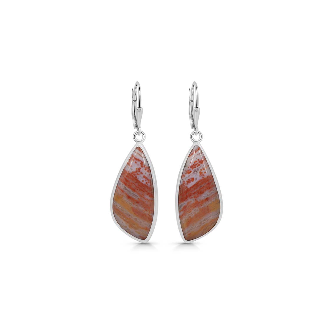 Premium Ocean Jasper Statement Earrings - OCJ-E-23