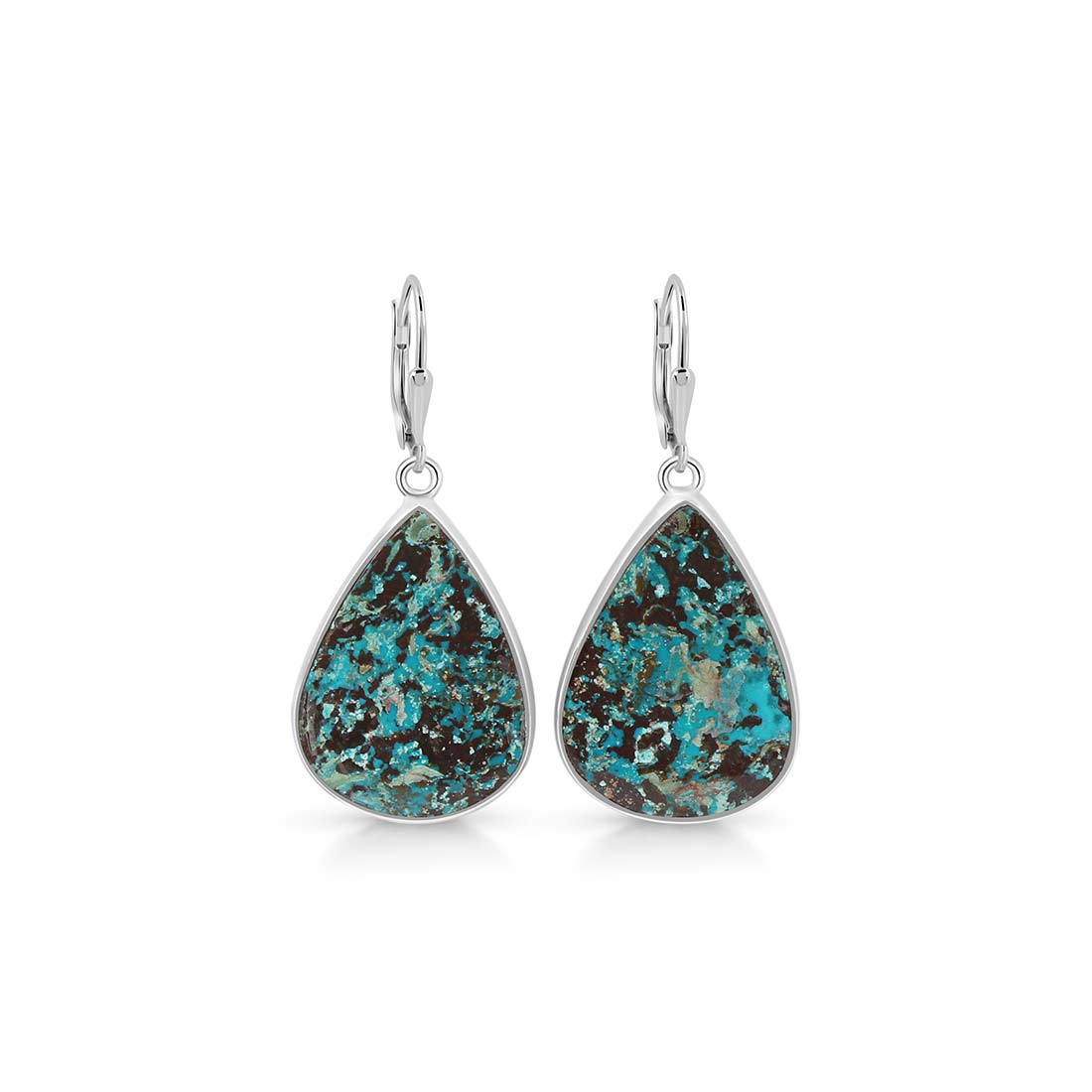 Premium Shattuckite Statement Earrings - STK-E-14