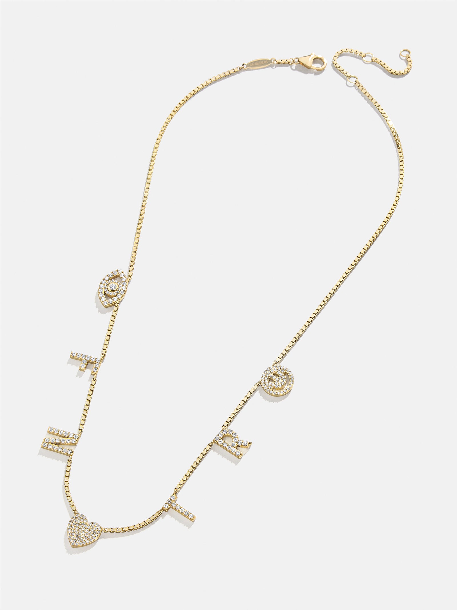 Ultimate 18K Gold Custom Icon Necklace - Premium Gold Plated Sterling Silver with Pavé Cubic Zirconia