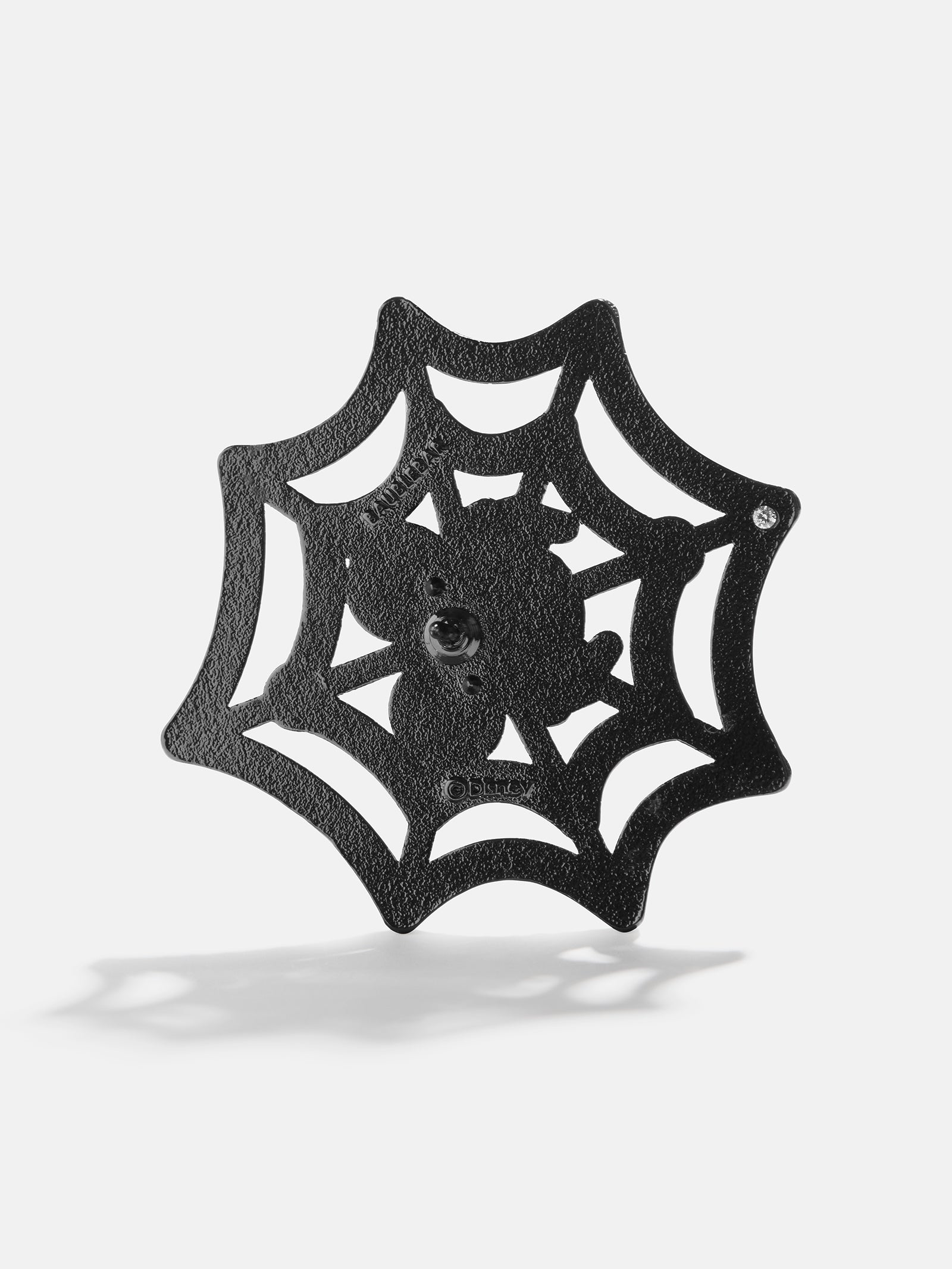 Premium Mickey Mouse Glow-in-the-Dark Spiderweb Pin - Halloween Accessory