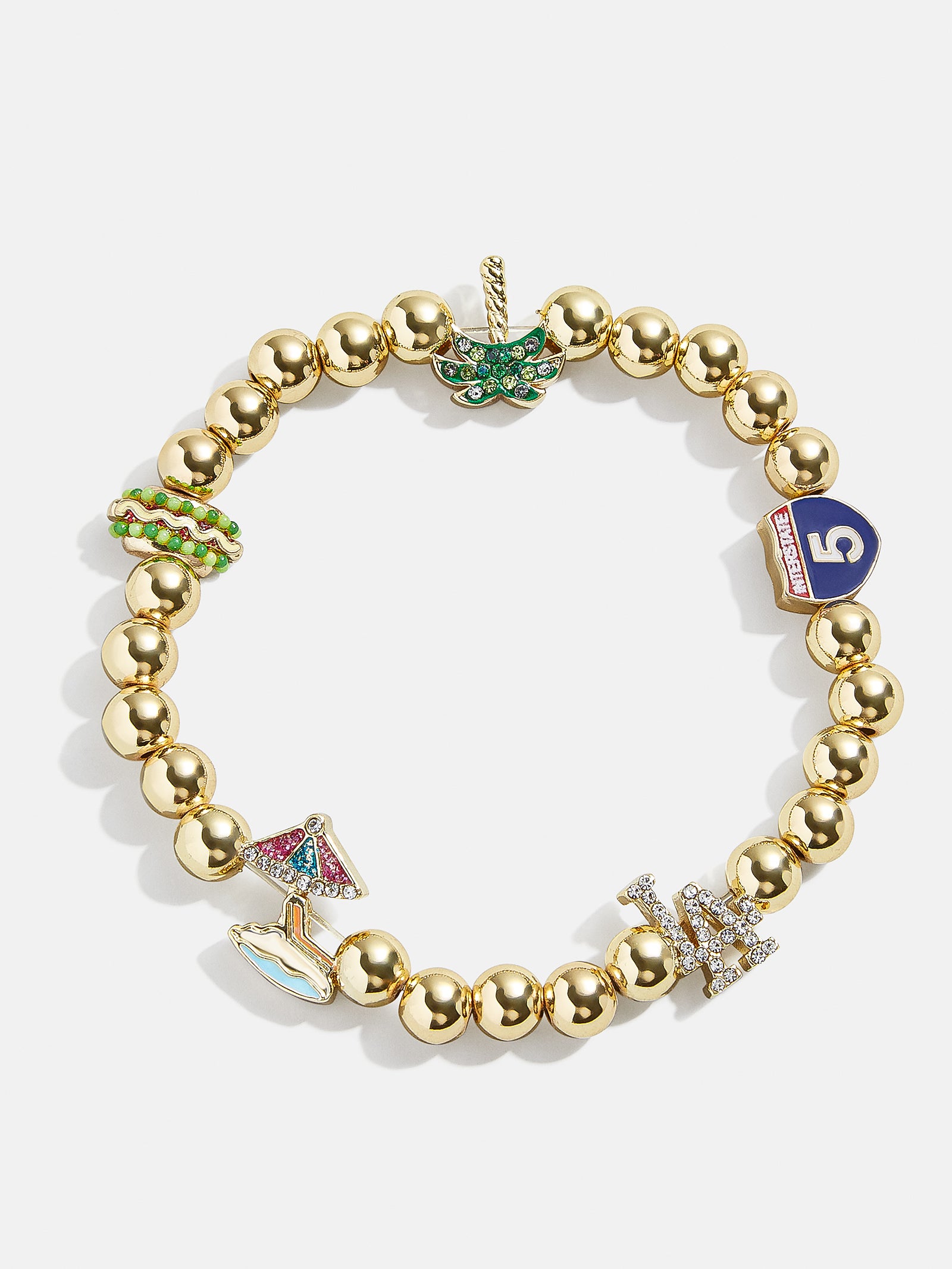 Premium MLB Pisa Charm Bracelet - Ultimate Los Angeles Dodgers Fan Gear