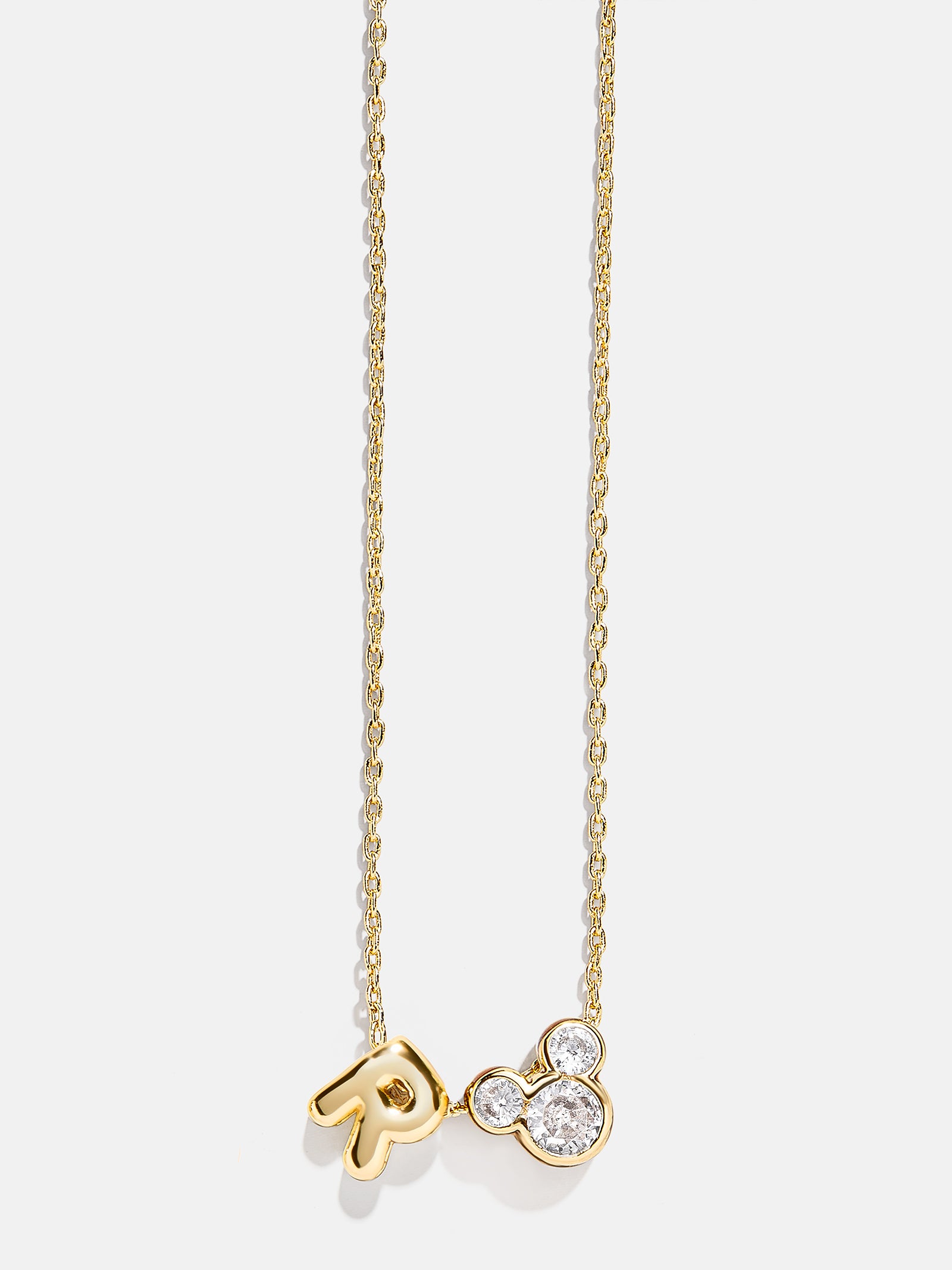 Premium Disney Mickey Mouse Initial Necklace - Gold/Pavé | Ultimate Disney Jewelry