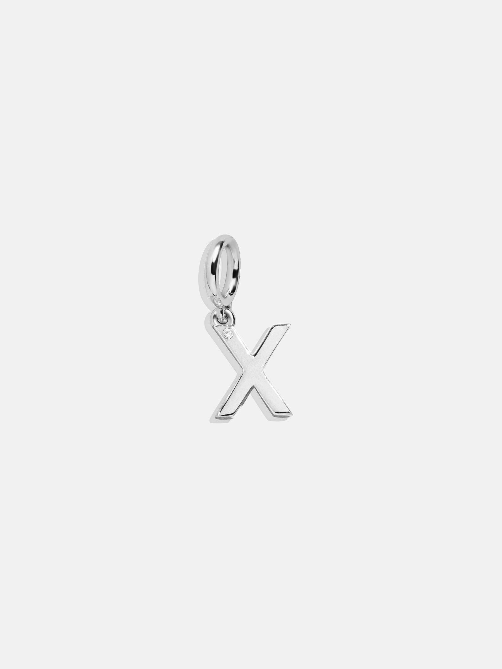 Premium Silver Initial Cluster Charm - X | Modern & Meaningful Jewelry