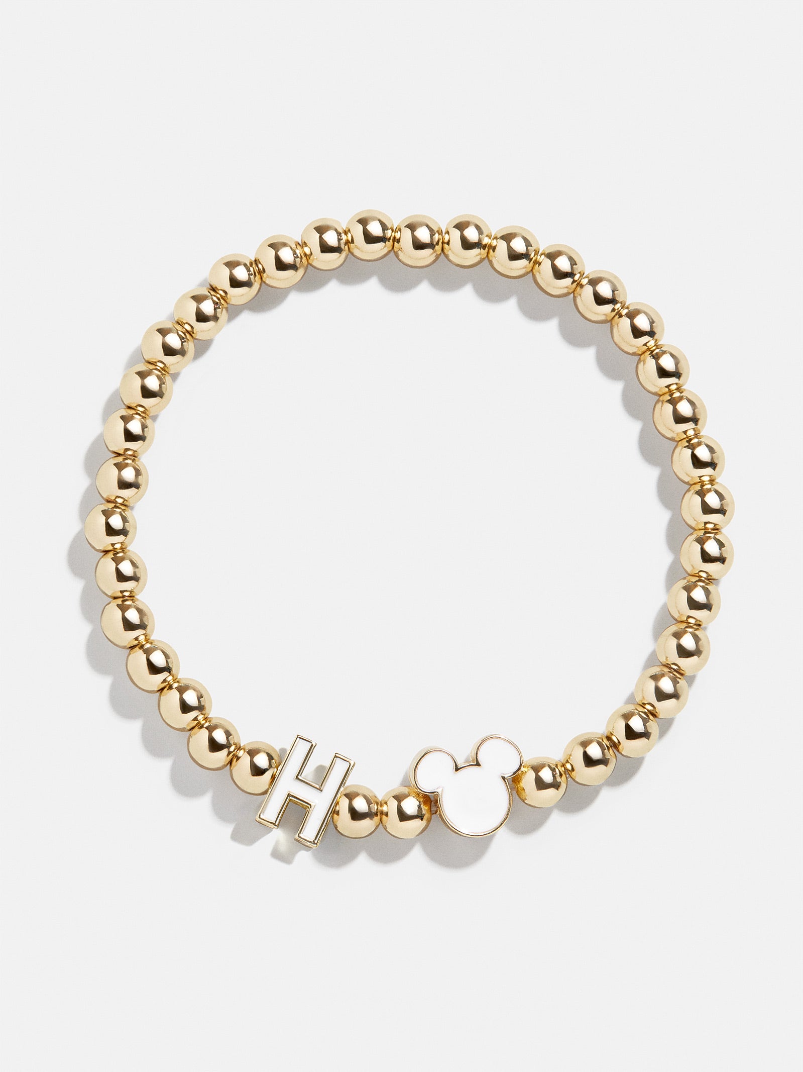 Premium Mickey Mouse Disney Initial Pisa Bracelet - White