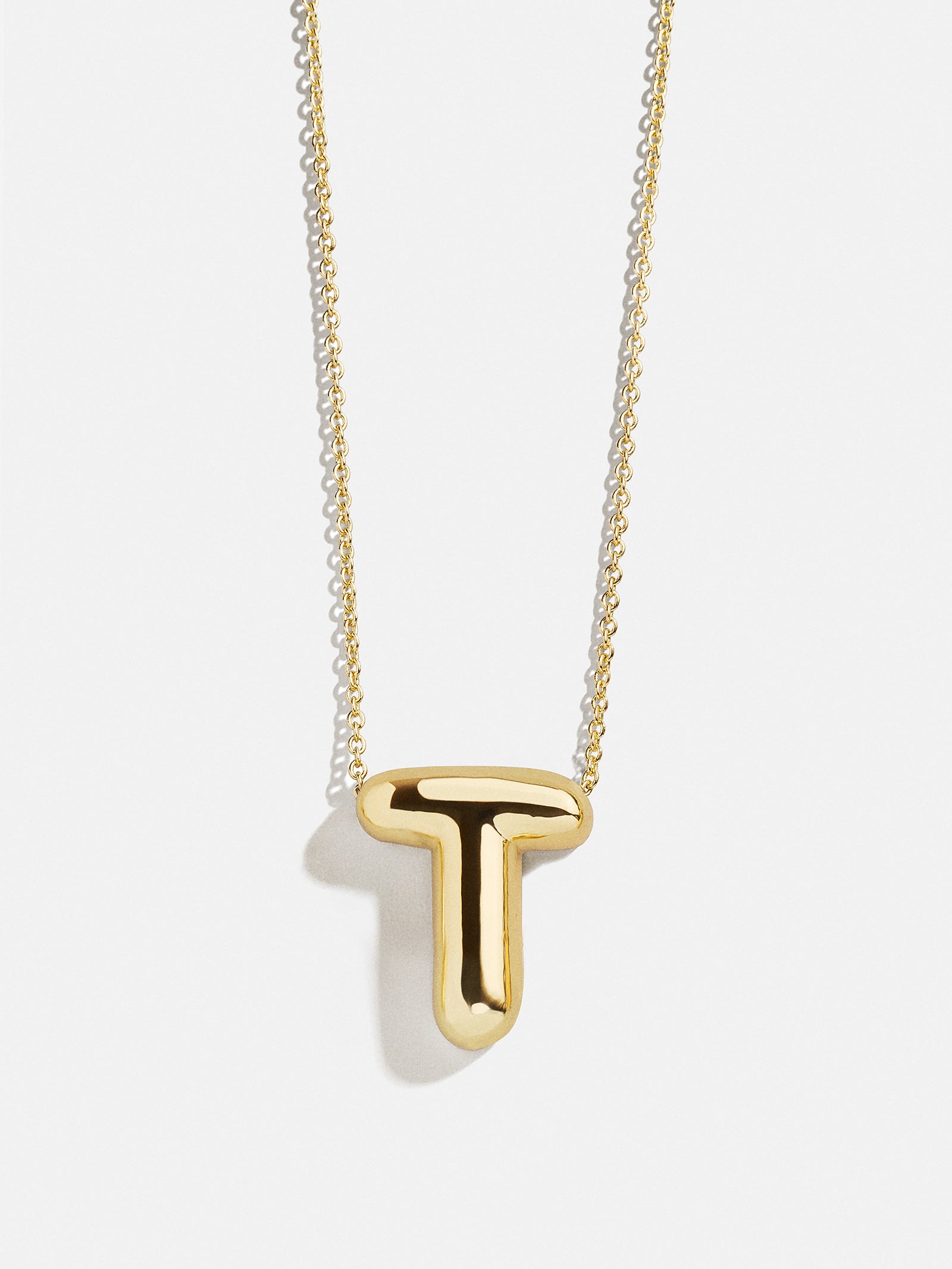 Premium Kids' Bubble Initial Necklace - Personalized Gold Charm