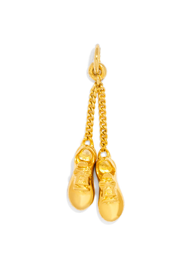 Premium Gold Tennis Shoes Charm - Style Upgrade