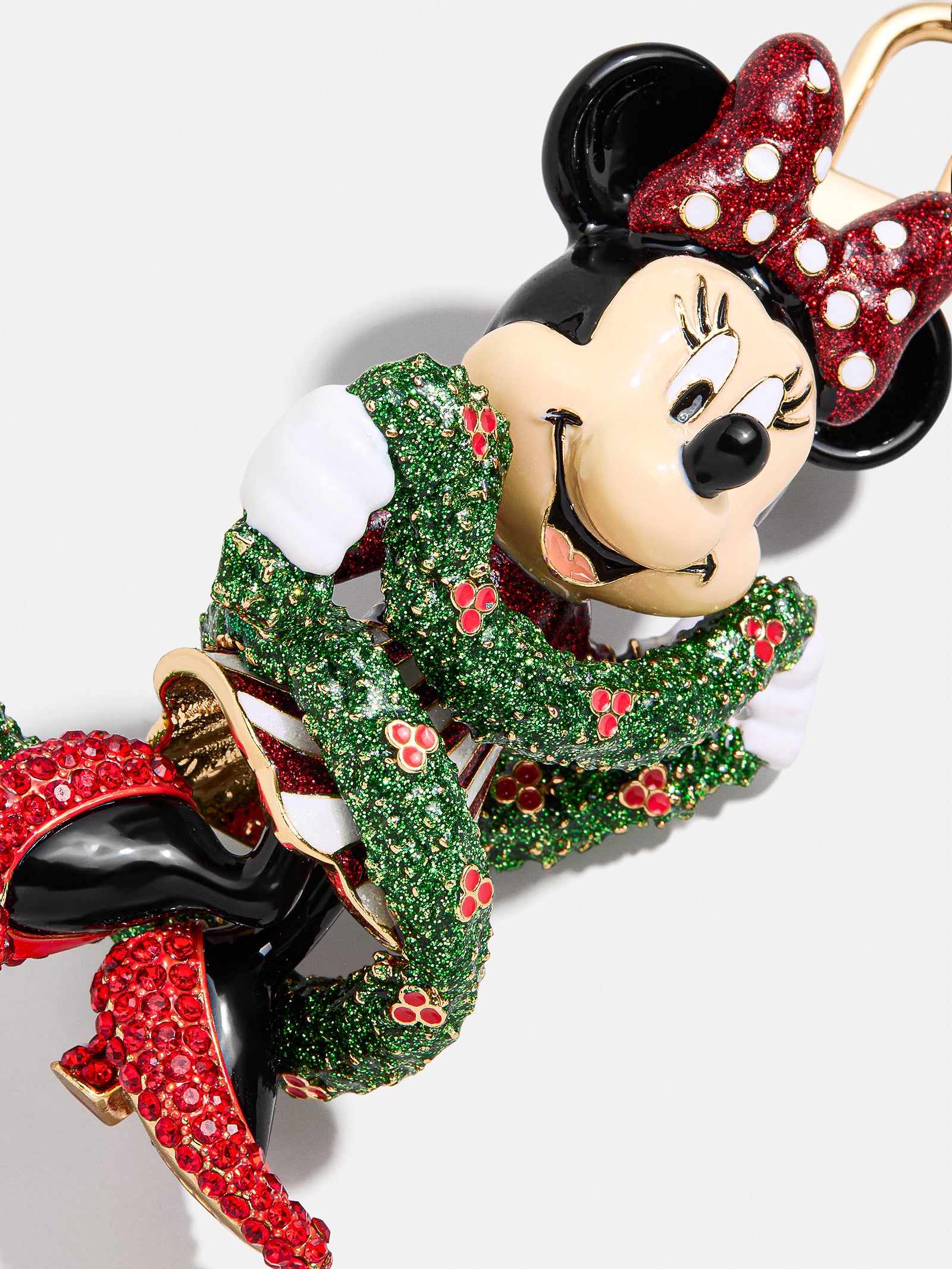 Premium Disney Minnie Mouse Tangled Up Bag Charm - Holiday Edition