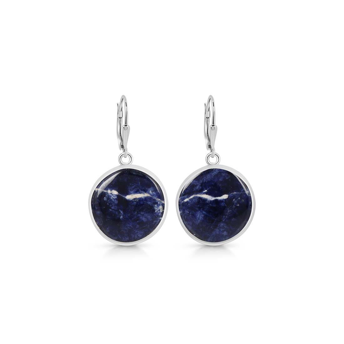 Premium Sodalite Statement Earrings - SDL-E-19