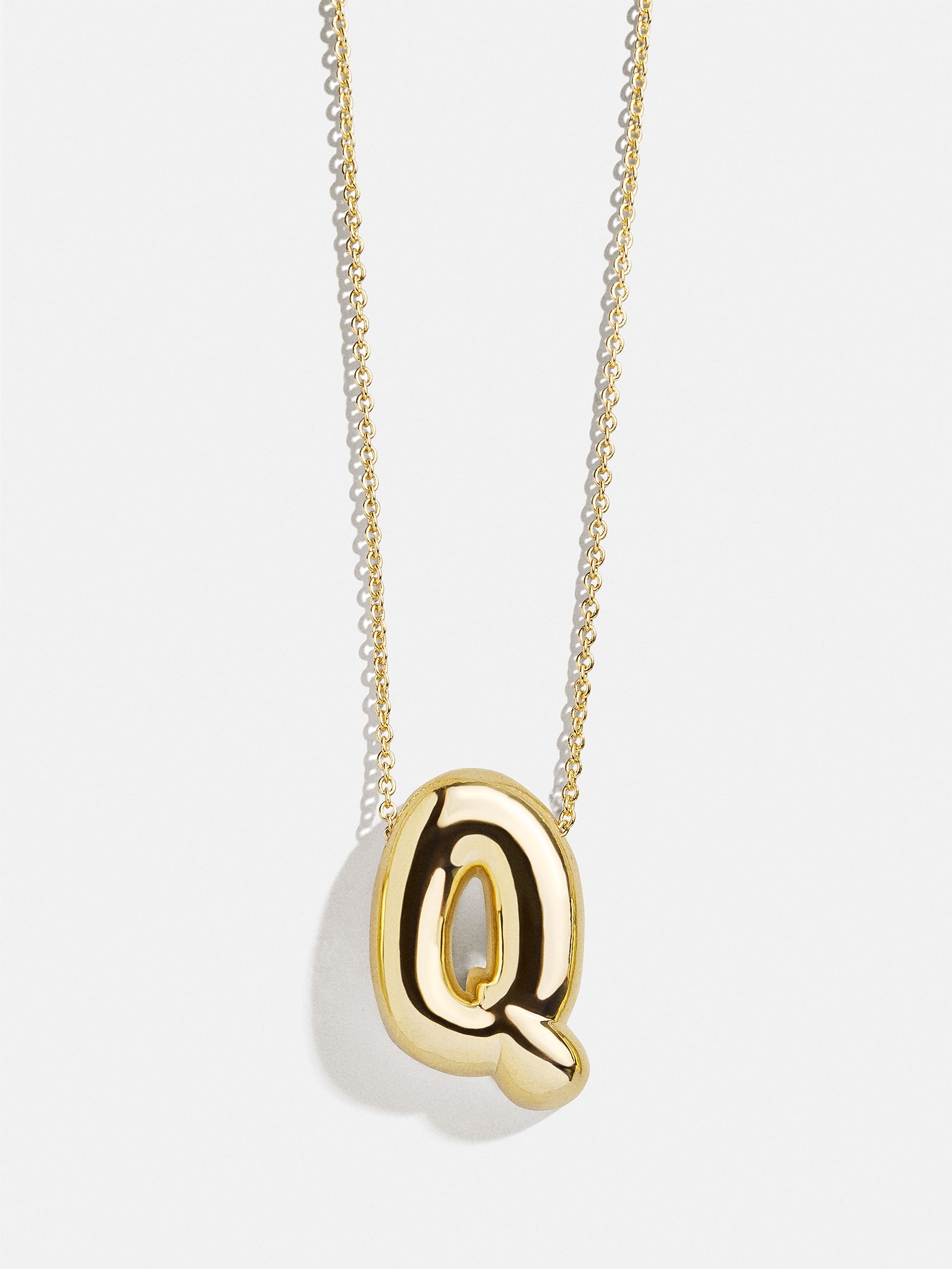 Premium Kids' Bubble Initial Necklace - Personalized Gold Charm