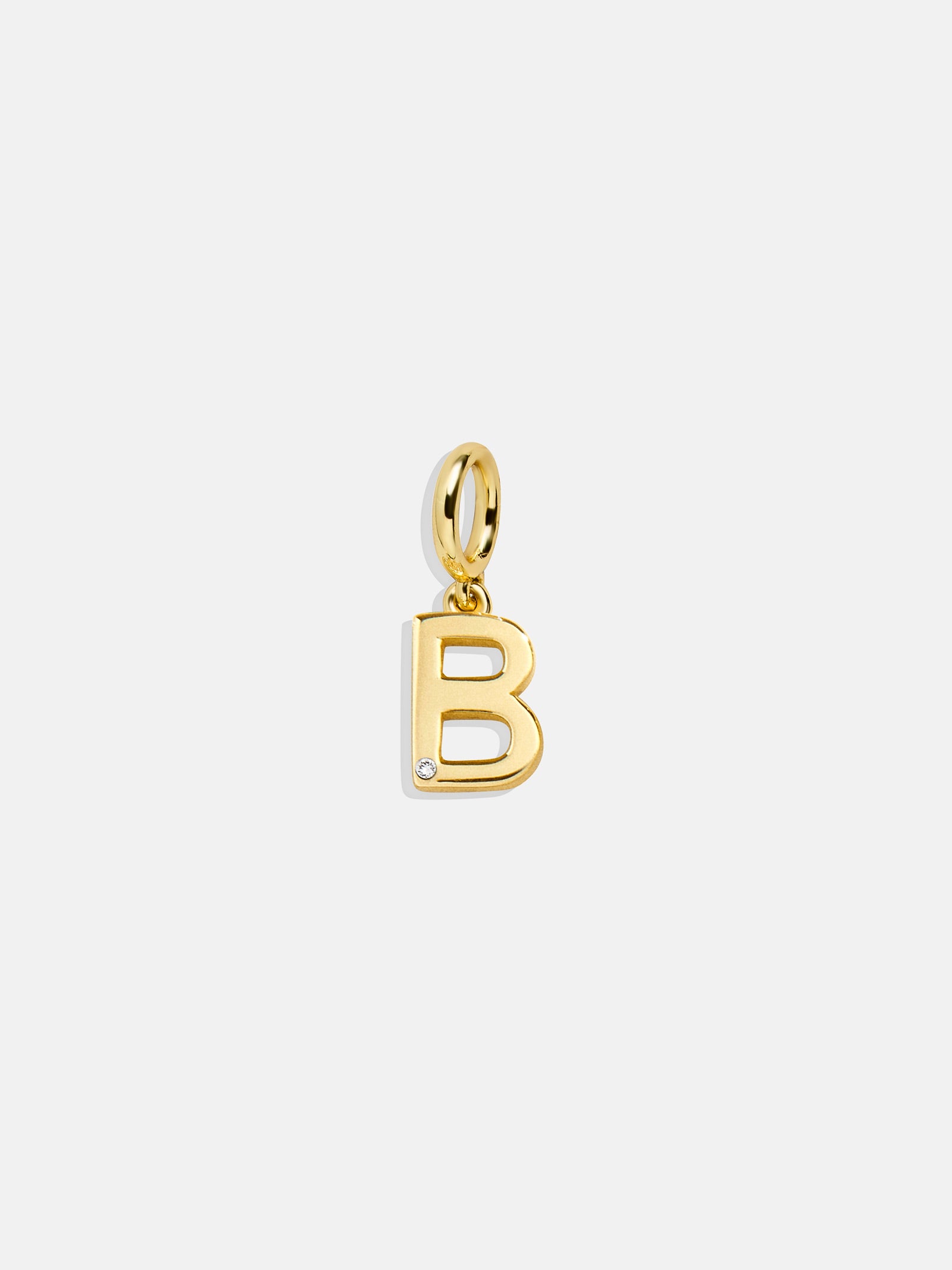 Premium Initial Cluster Charm Necklace - B