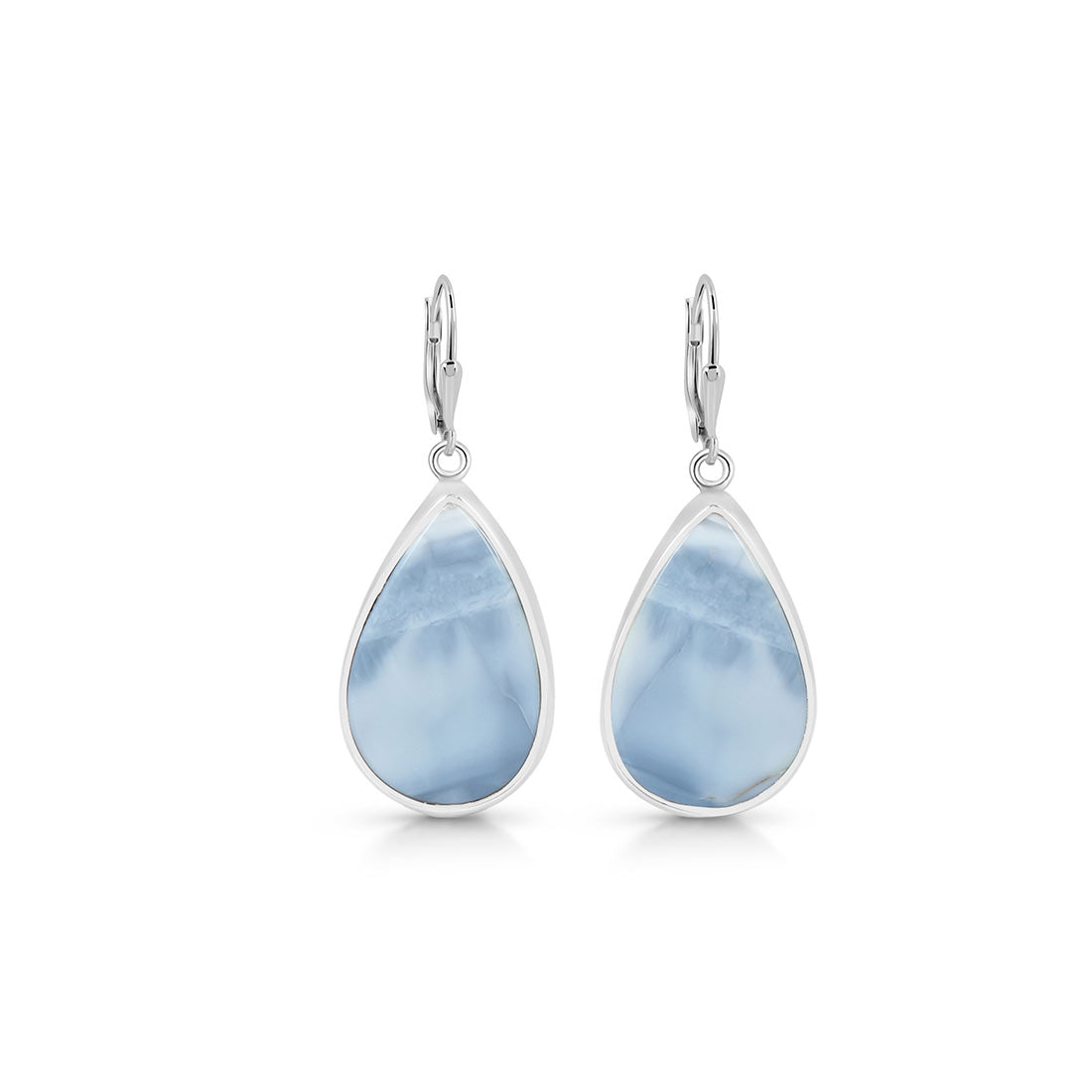 Premium Blue Opal Statement Earrings - BLO-E-1